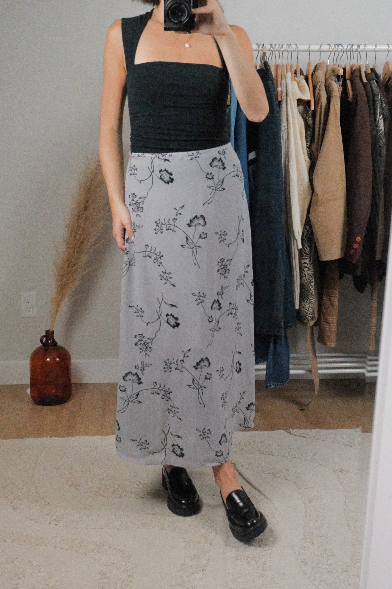 Vintage x Flower Maxi Skirt (6)