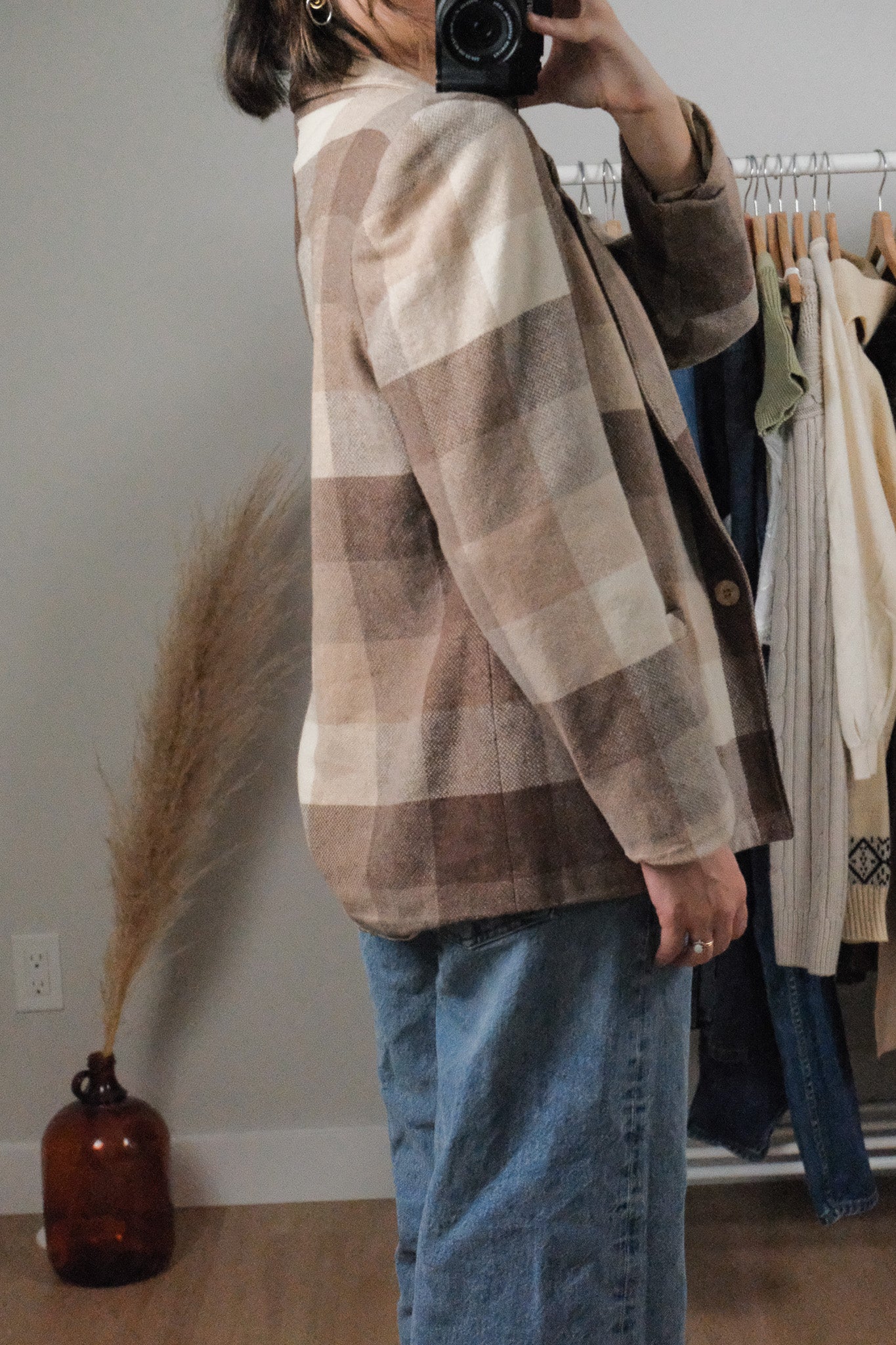 Made in Canada x Vintage x Wool Blend Plaid Blazer (8)