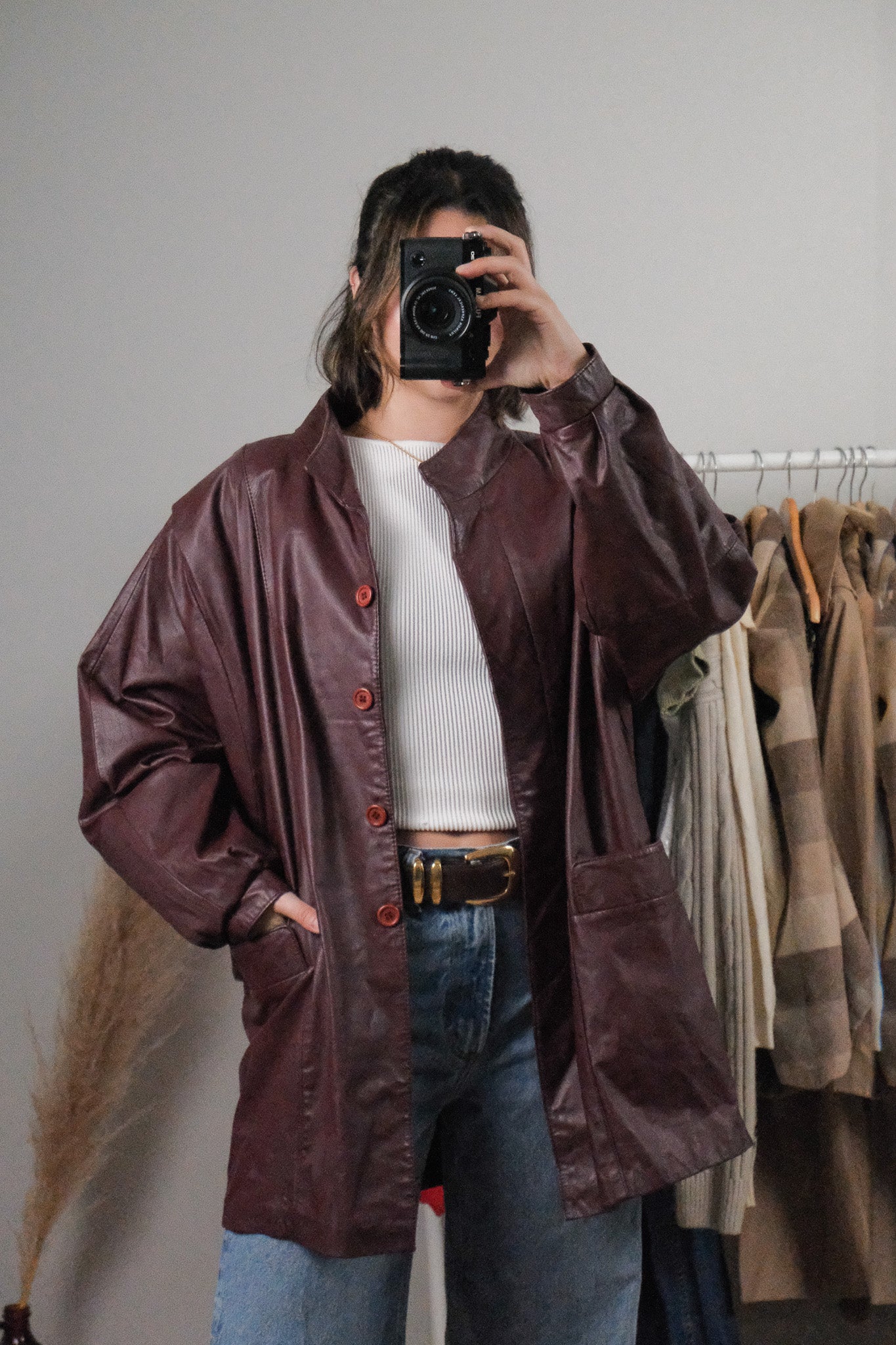Made in Korea x Vintage x Leather Jacket (10-14)