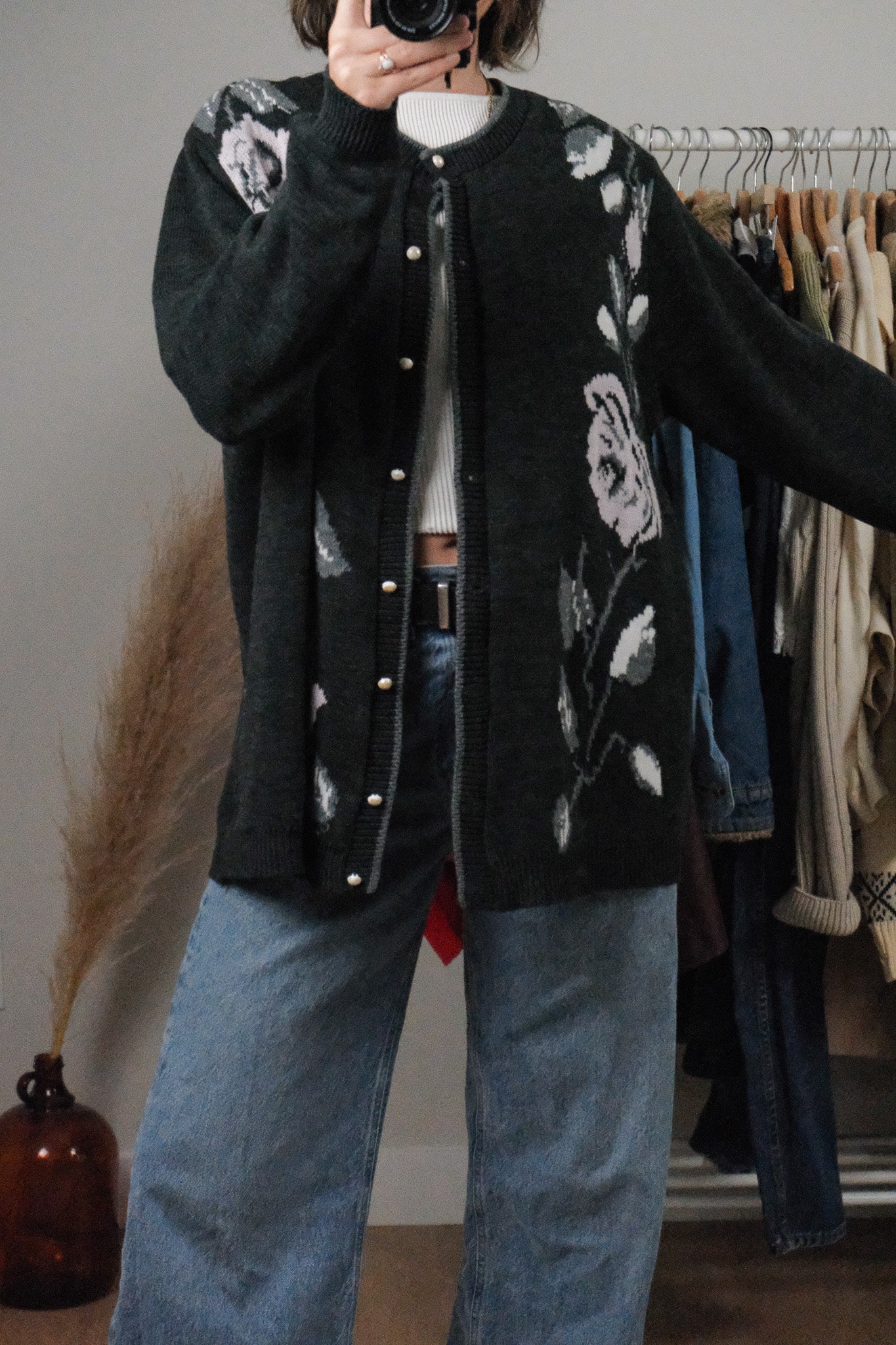 Vintage x Flower Cardigan (L)