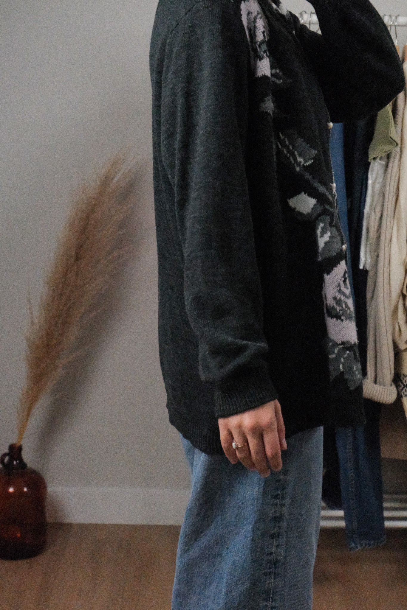 Vintage x Flower Cardigan (L)