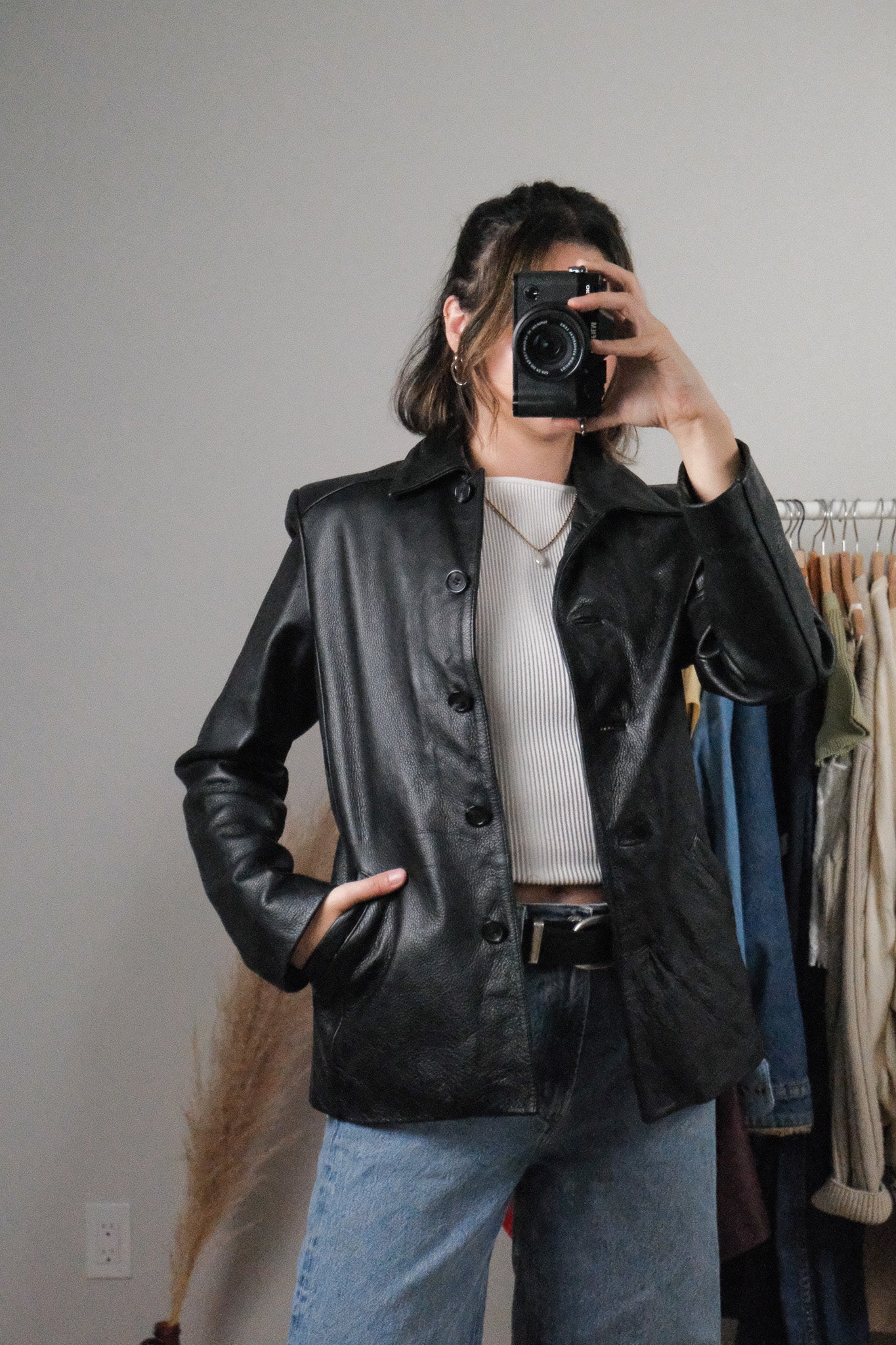 Vintage x Leather Jacket (S)