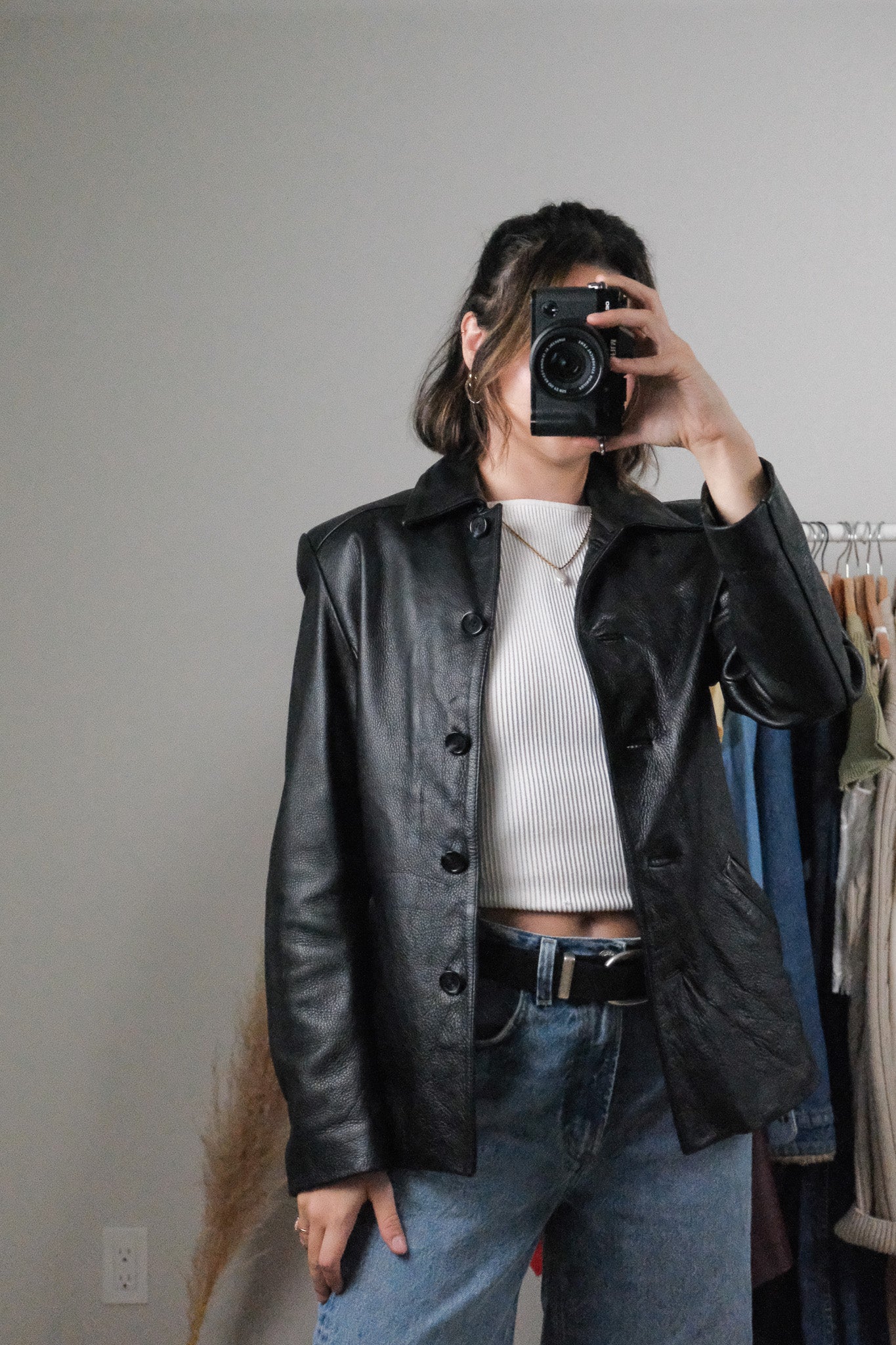 Vintage x Leather Jacket (S)
