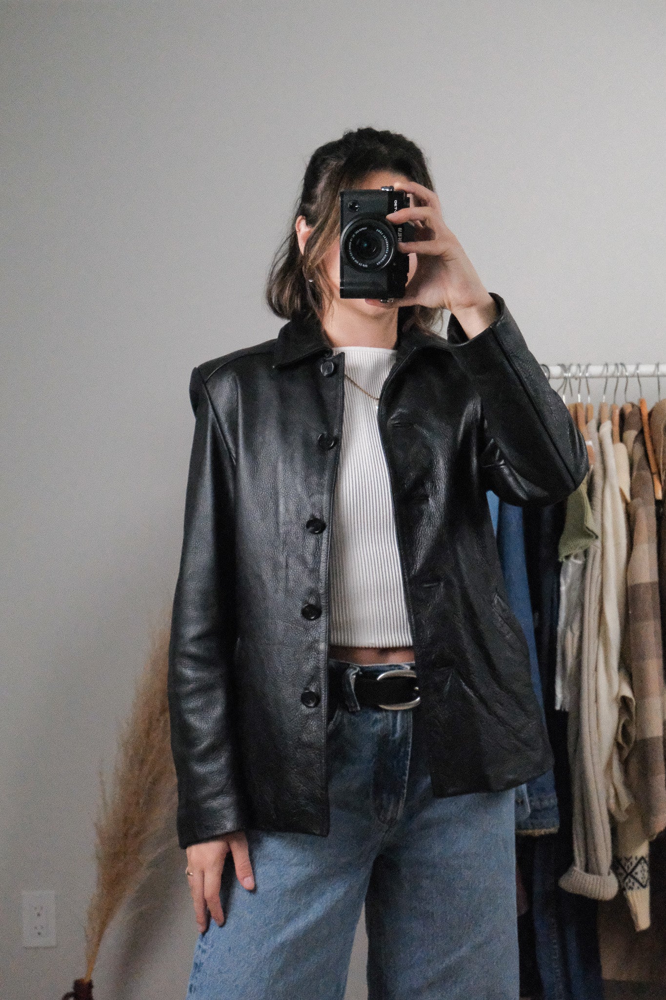 Vintage x Leather Jacket (S)