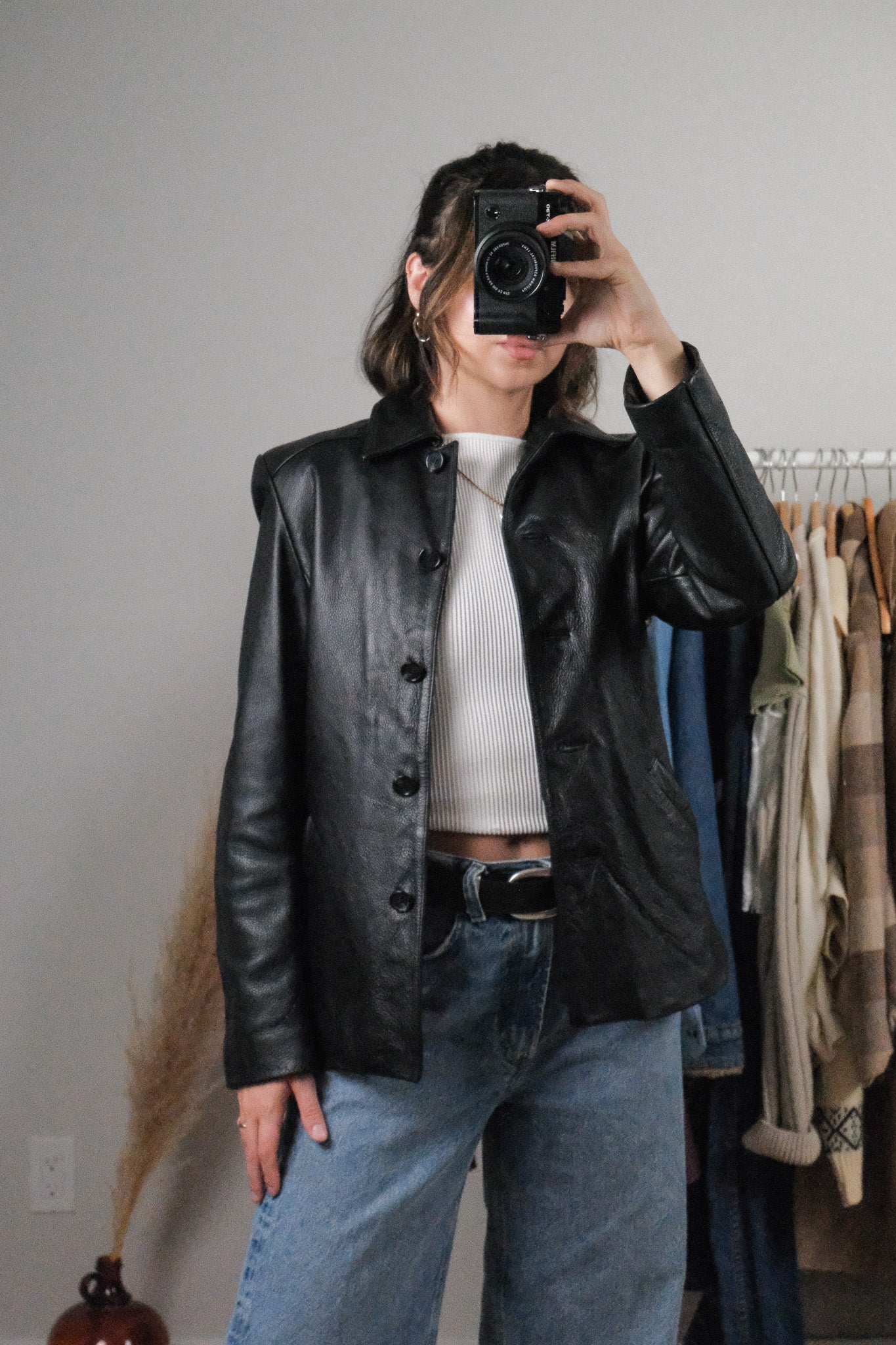 Vintage x Leather Jacket (S)