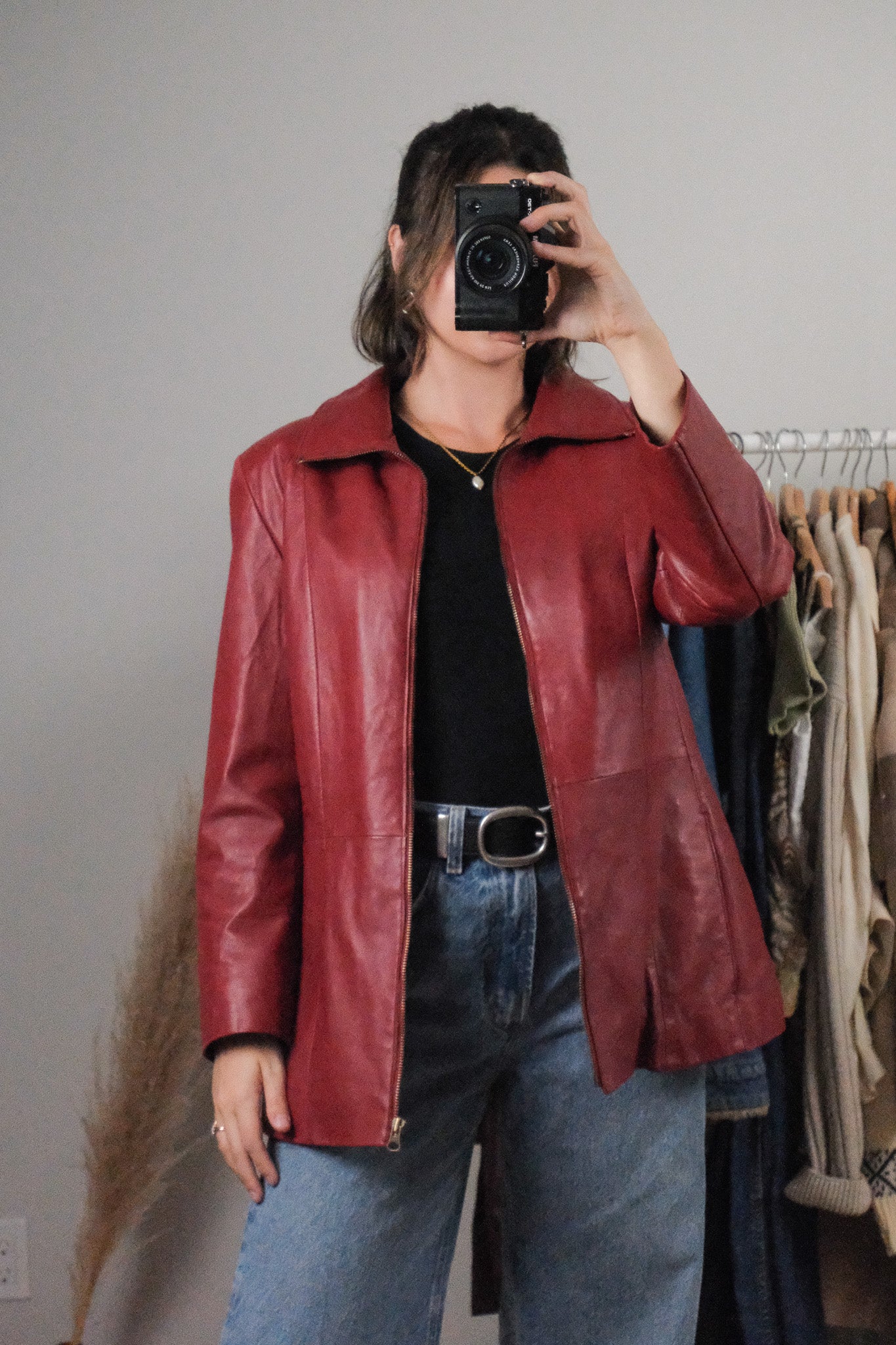 Vintage x Leather Lined Jacket (8/10)