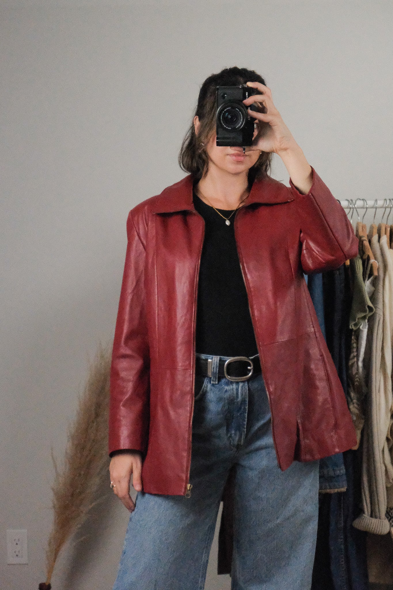 Vintage x Leather Lined Jacket (8/10)