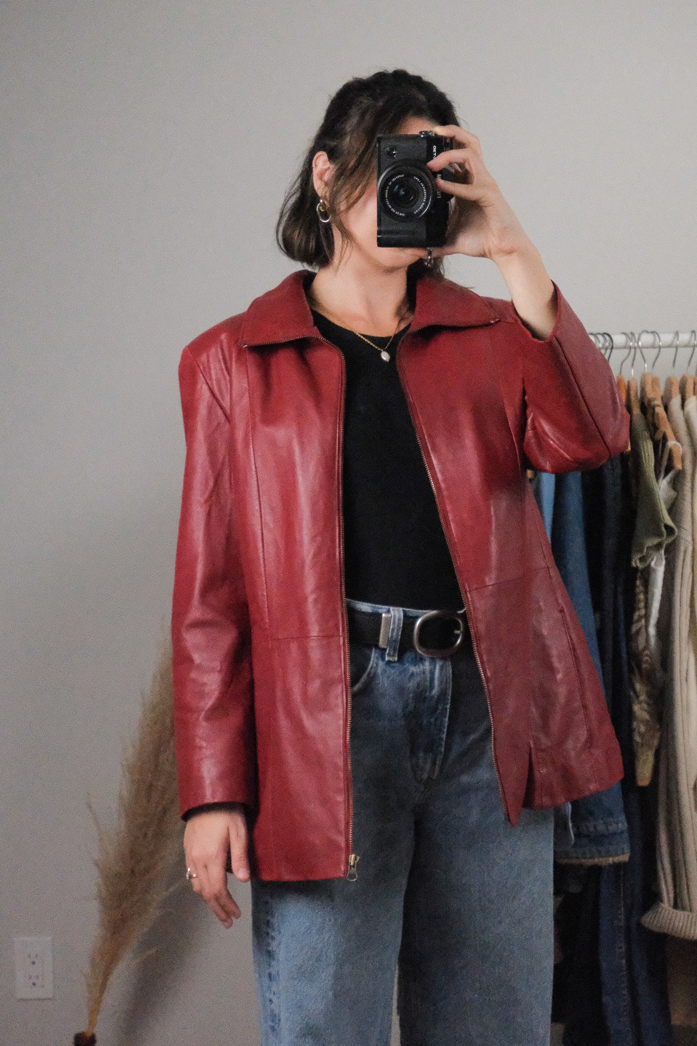 Vintage x Leather Lined Jacket (8/10)