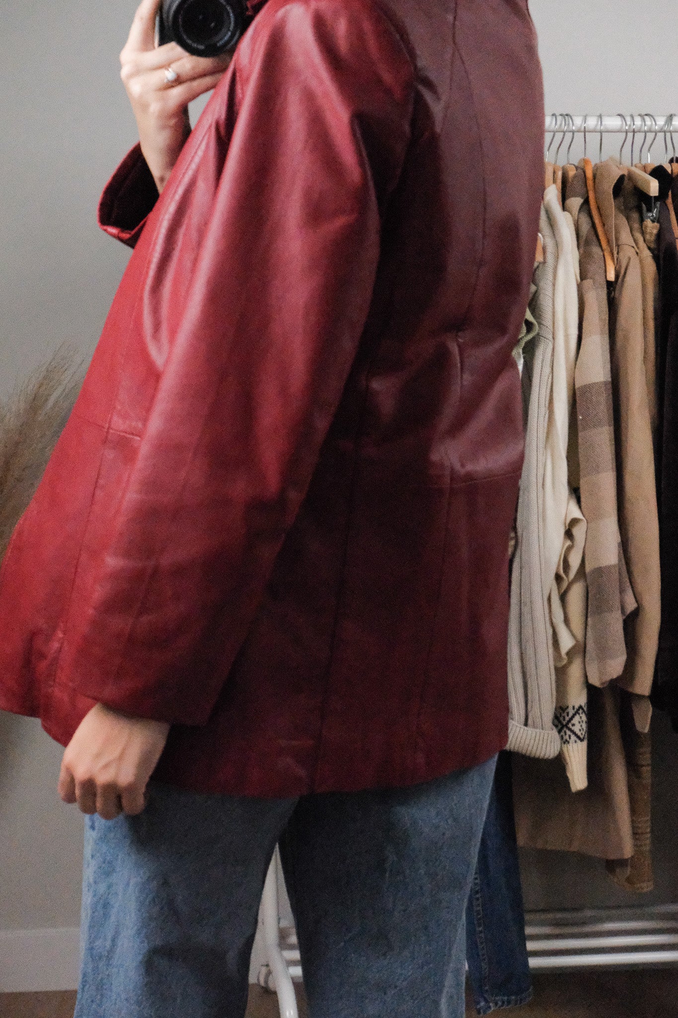 Vintage x Leather Lined Jacket (8/10)