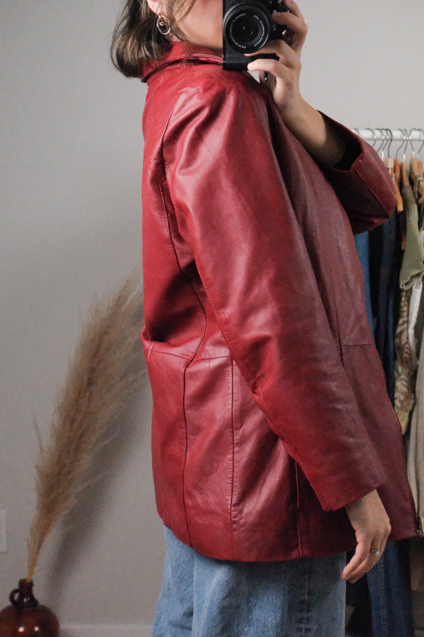 Vintage x Leather Lined Jacket (8/10)