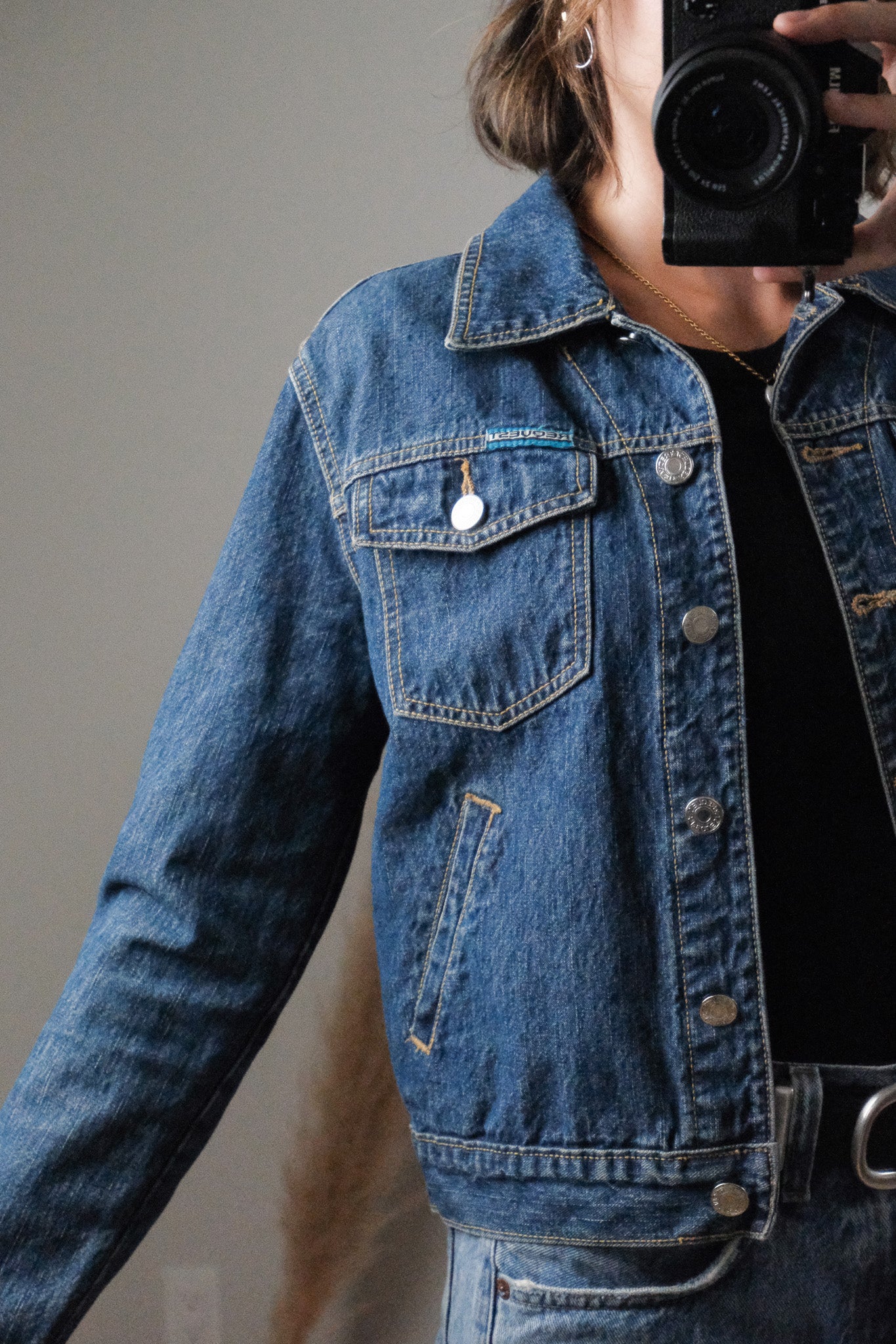 Vintage x Denim Jacket (S/M)