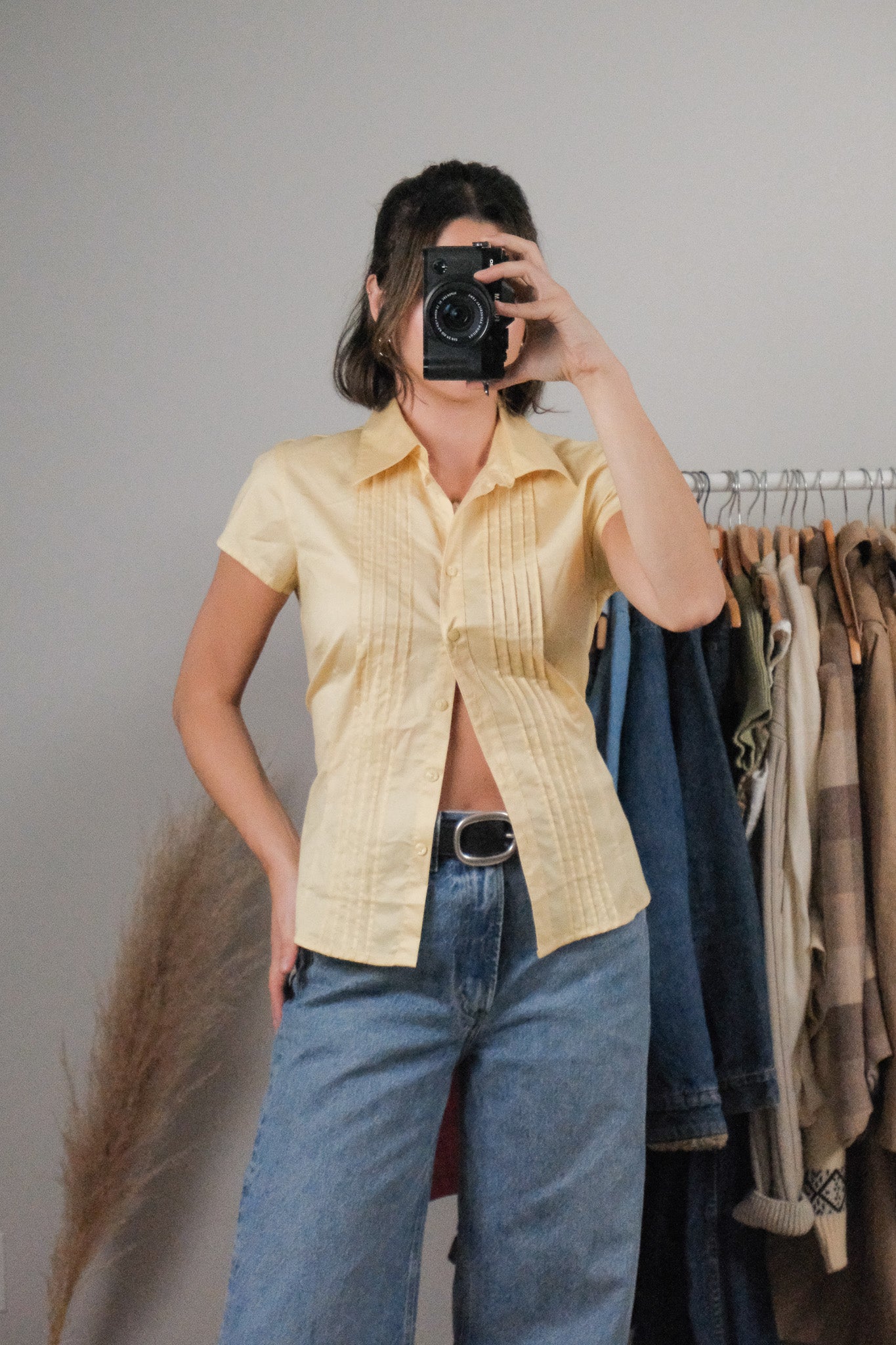 Vintage x Deadstock x Short Sleeve Blouse (M)