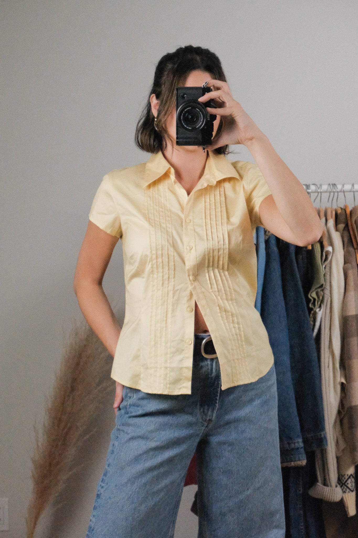 Vintage x Deadstock x Short Sleeve Blouse (M)