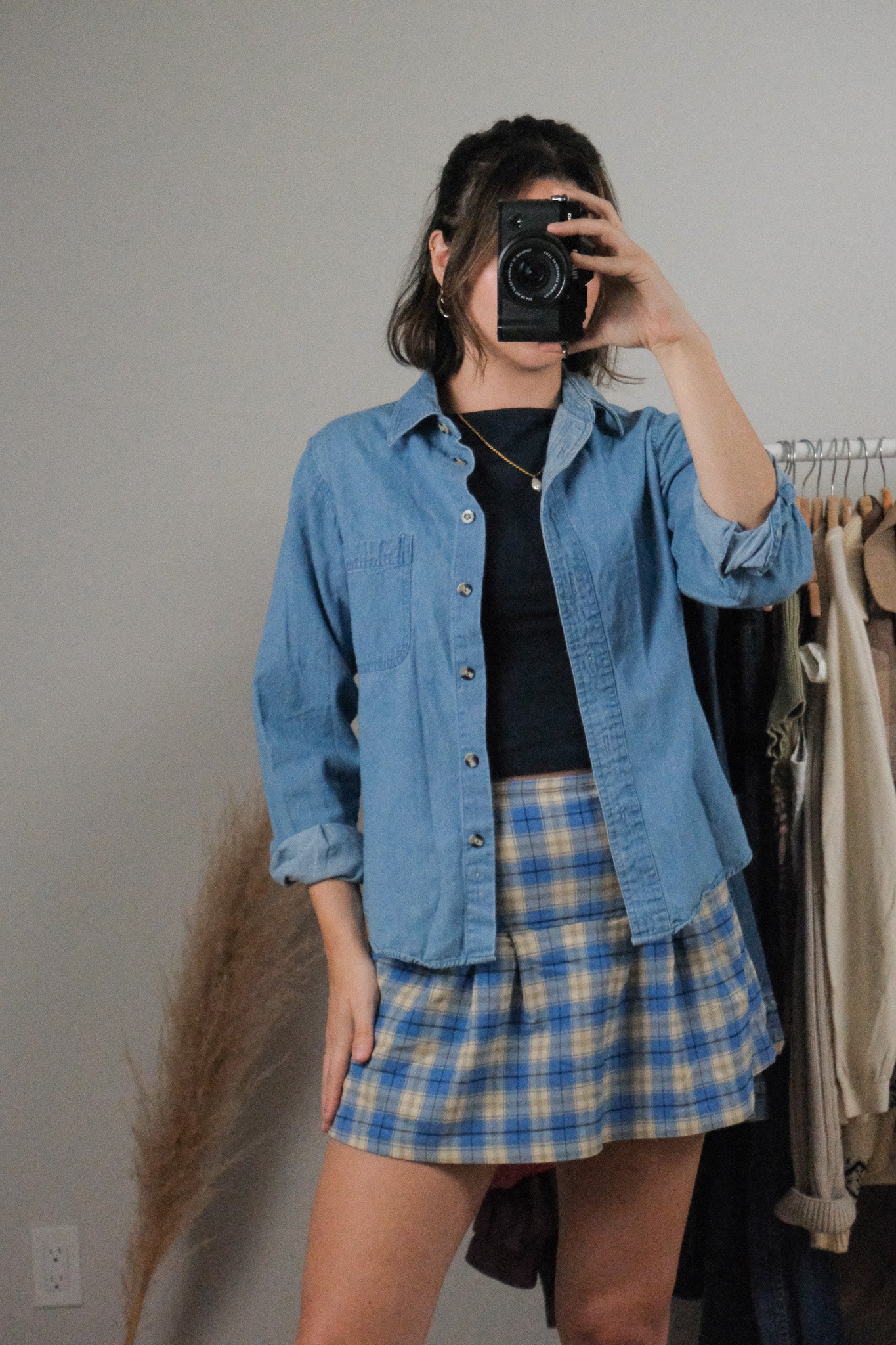 Vintage x Denim Overshirt (XS-S)