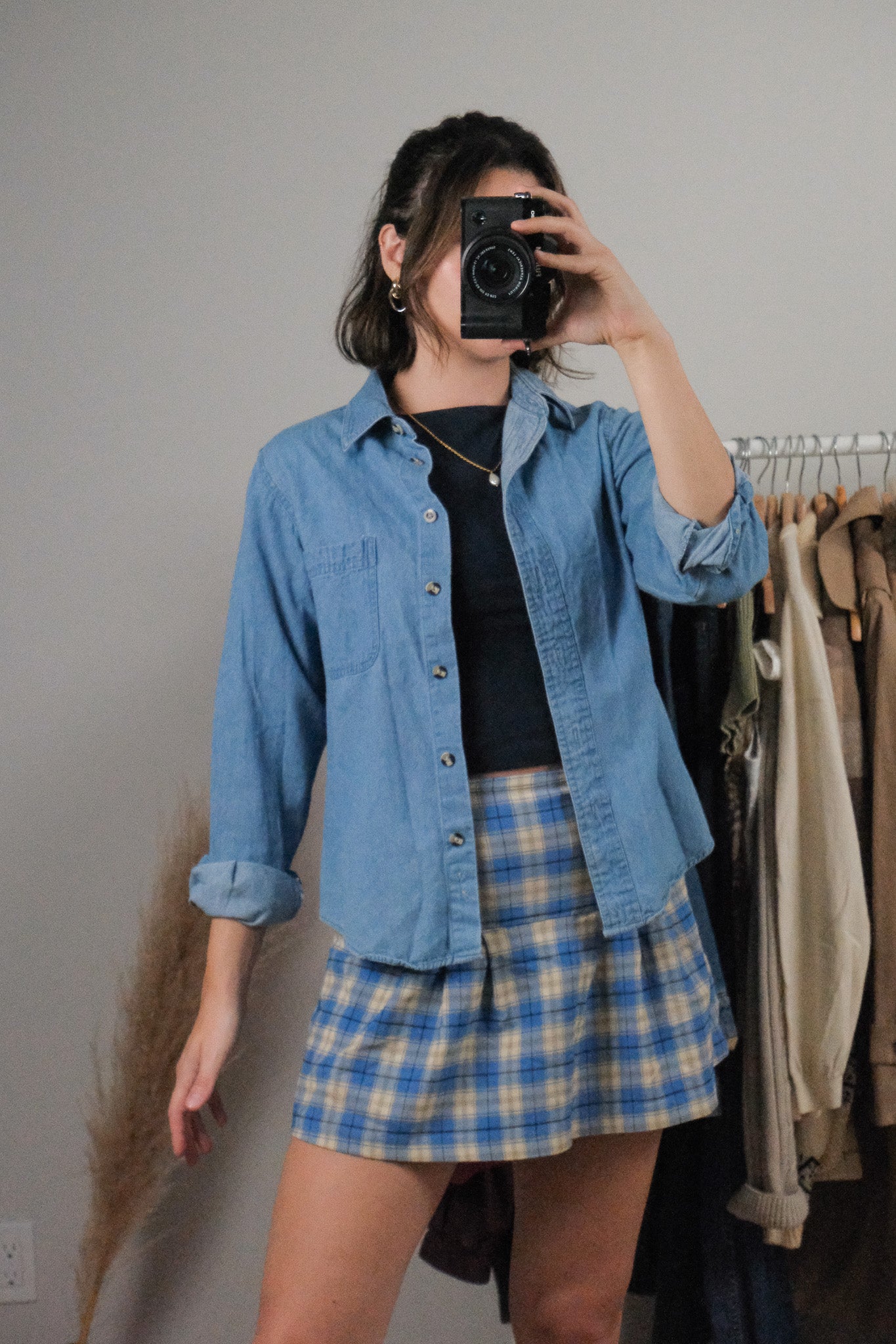 Vintage x Denim Overshirt (XS-S)