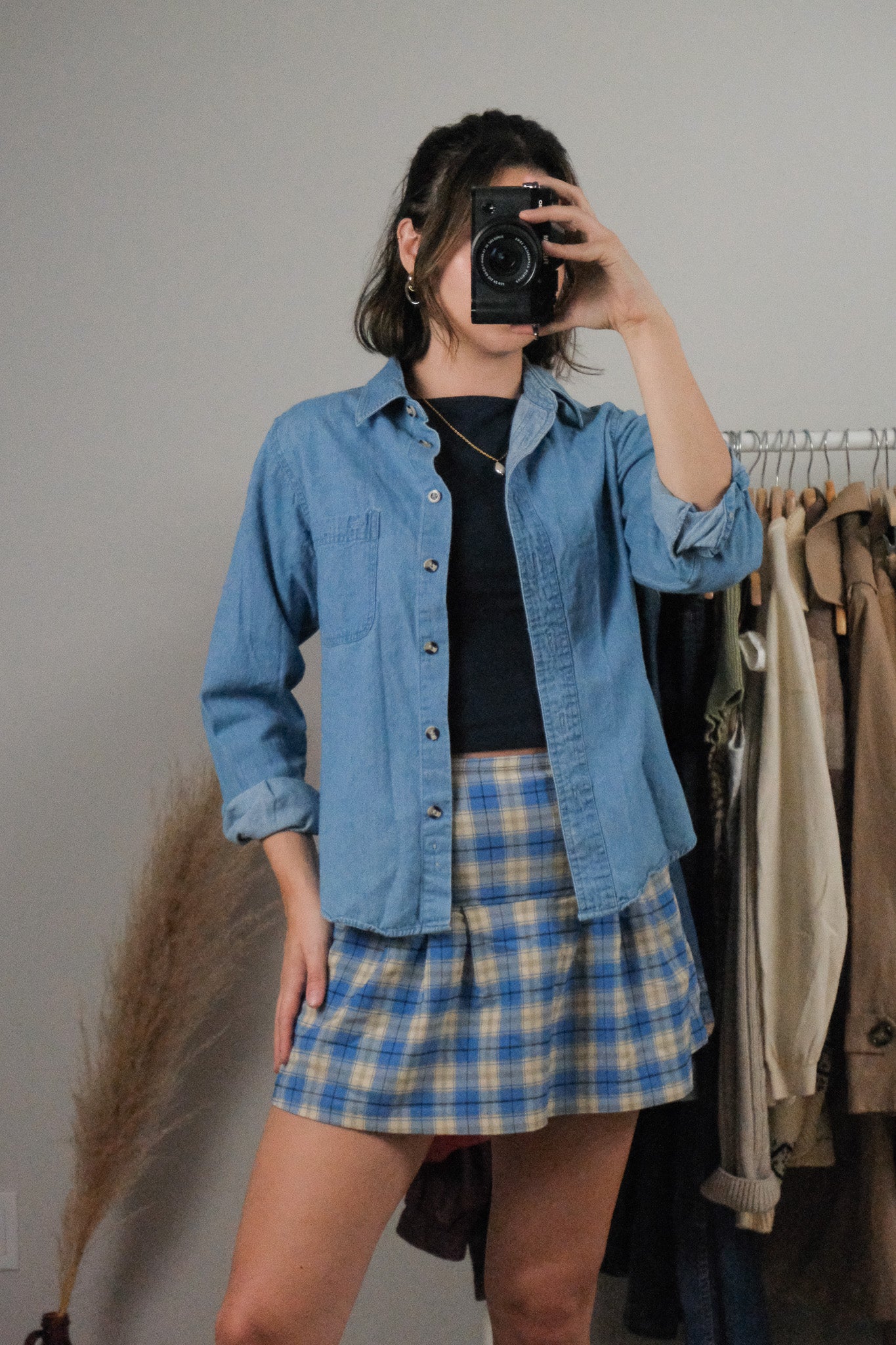 Vintage x Denim Overshirt (XS-S)