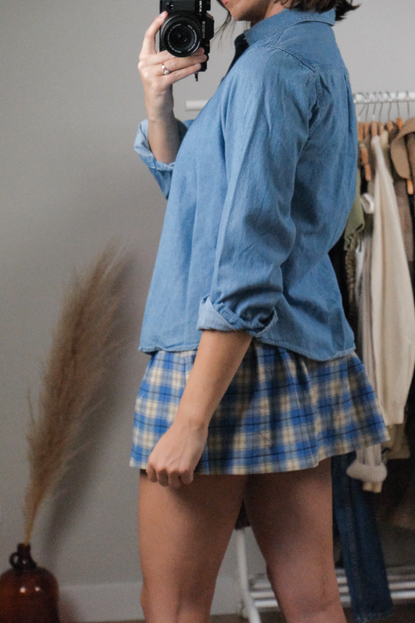 Vintage x Denim Overshirt (XS-S)