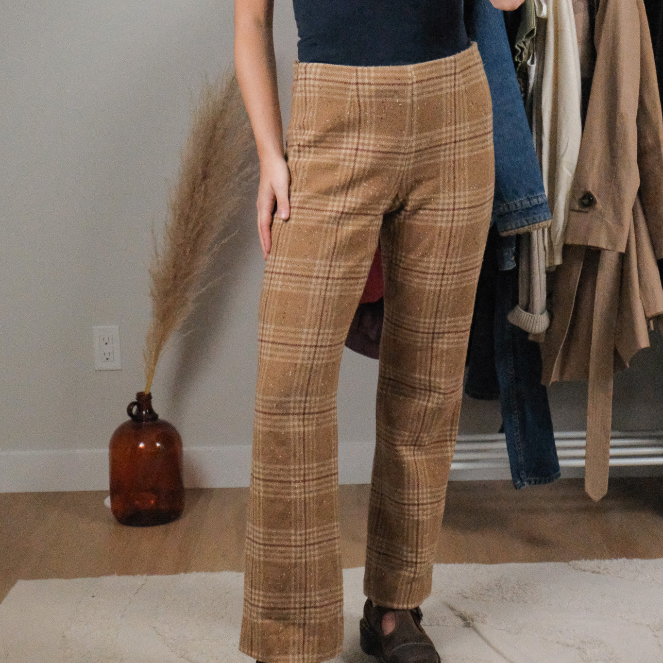 Made in Canada x Vintage x Miderise Wool Blend Plaid Pants (4/6)