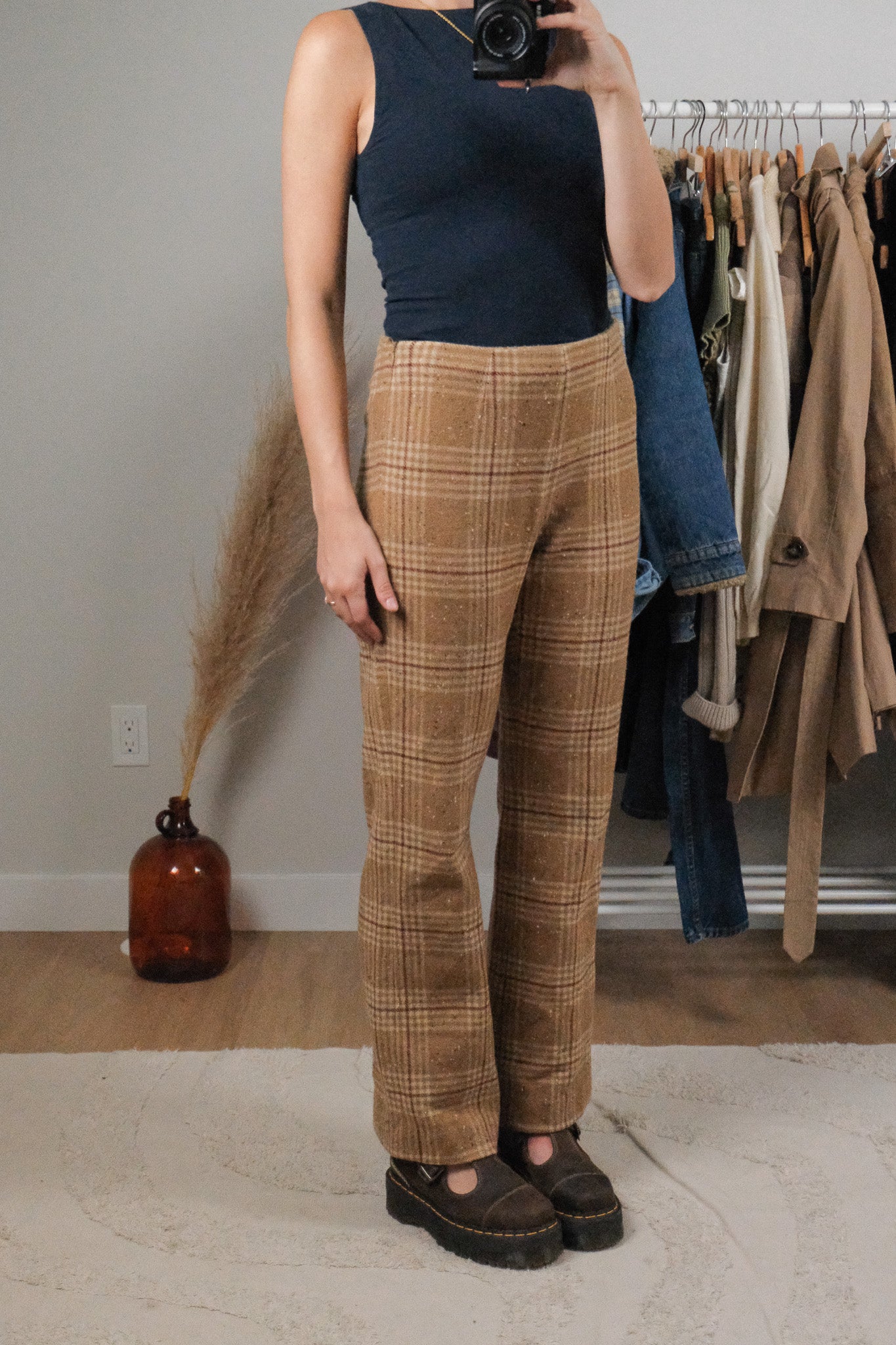 Made in Canada x Vintage x Miderise Wool Blend Plaid Pants (4/6)