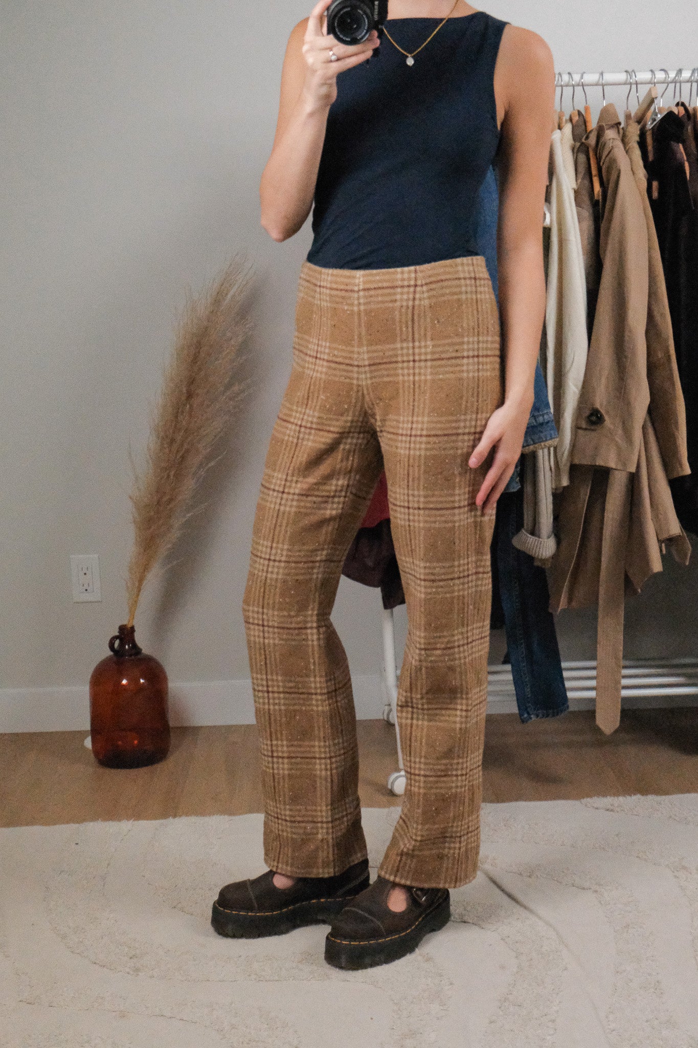Made in Canada x Vintage x Miderise Wool Blend Plaid Pants (4/6)