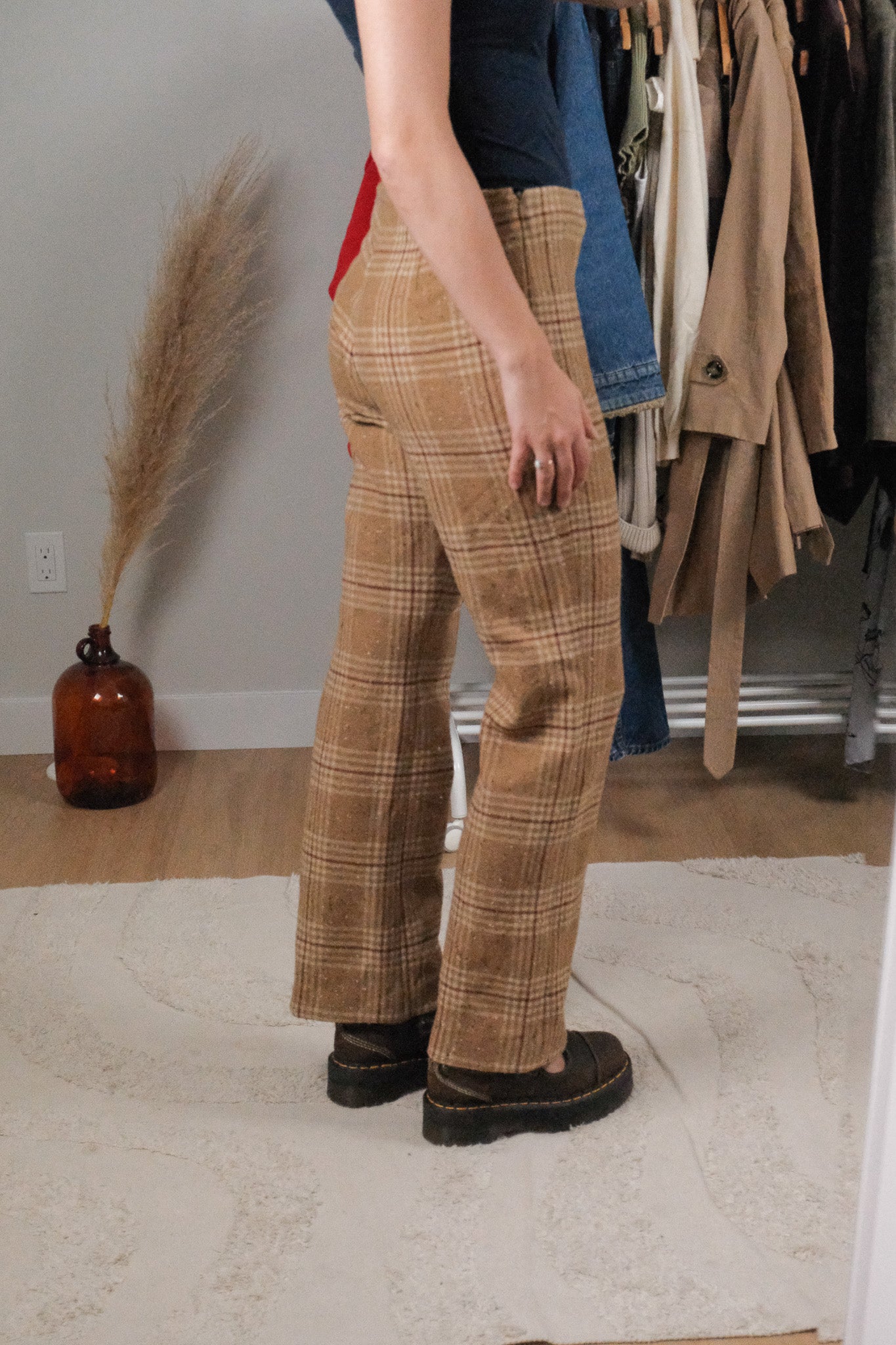 Made in Canada x Vintage x Miderise Wool Blend Plaid Pants (4/6)