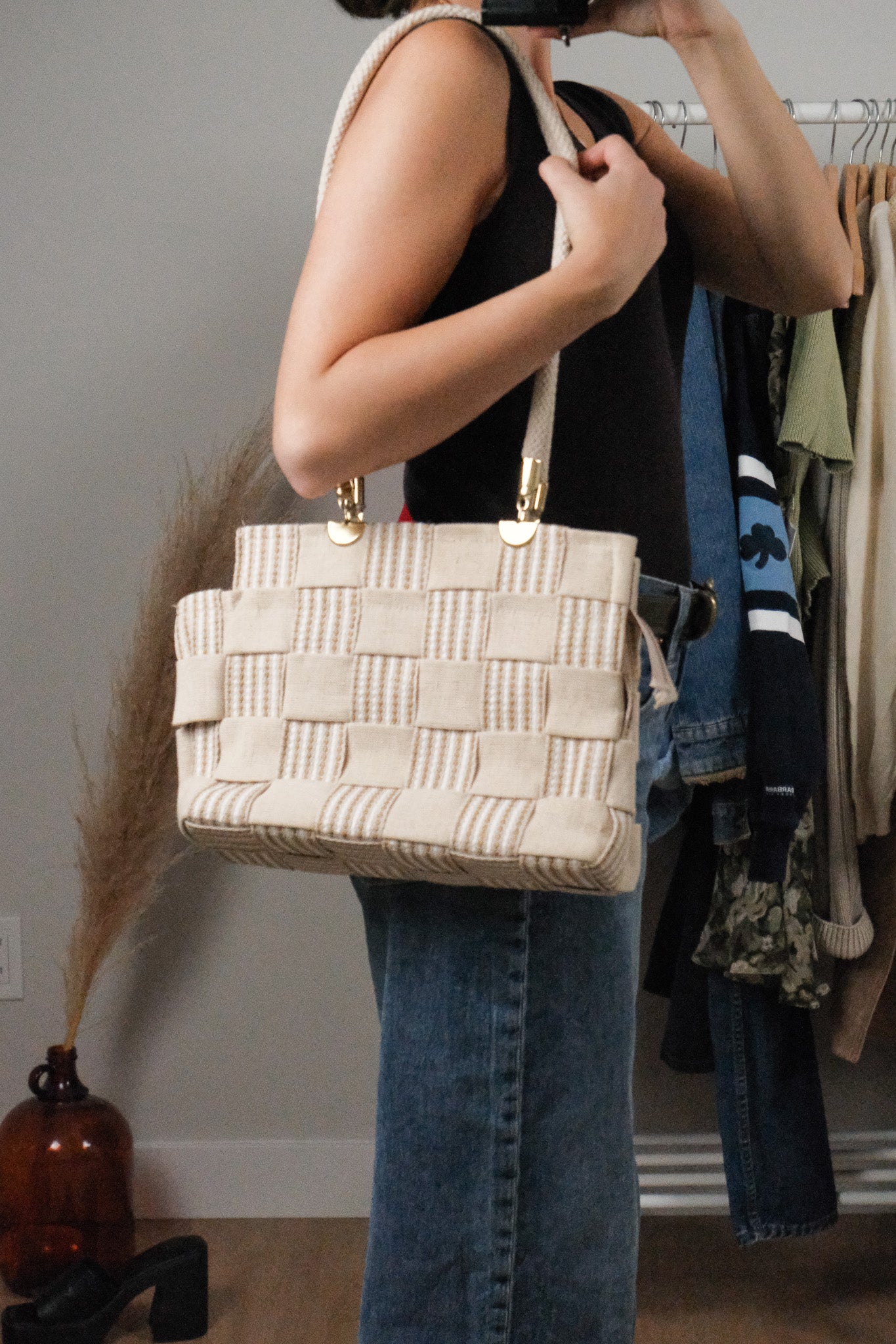 Made in Italy x Vintage x Checkered Purse