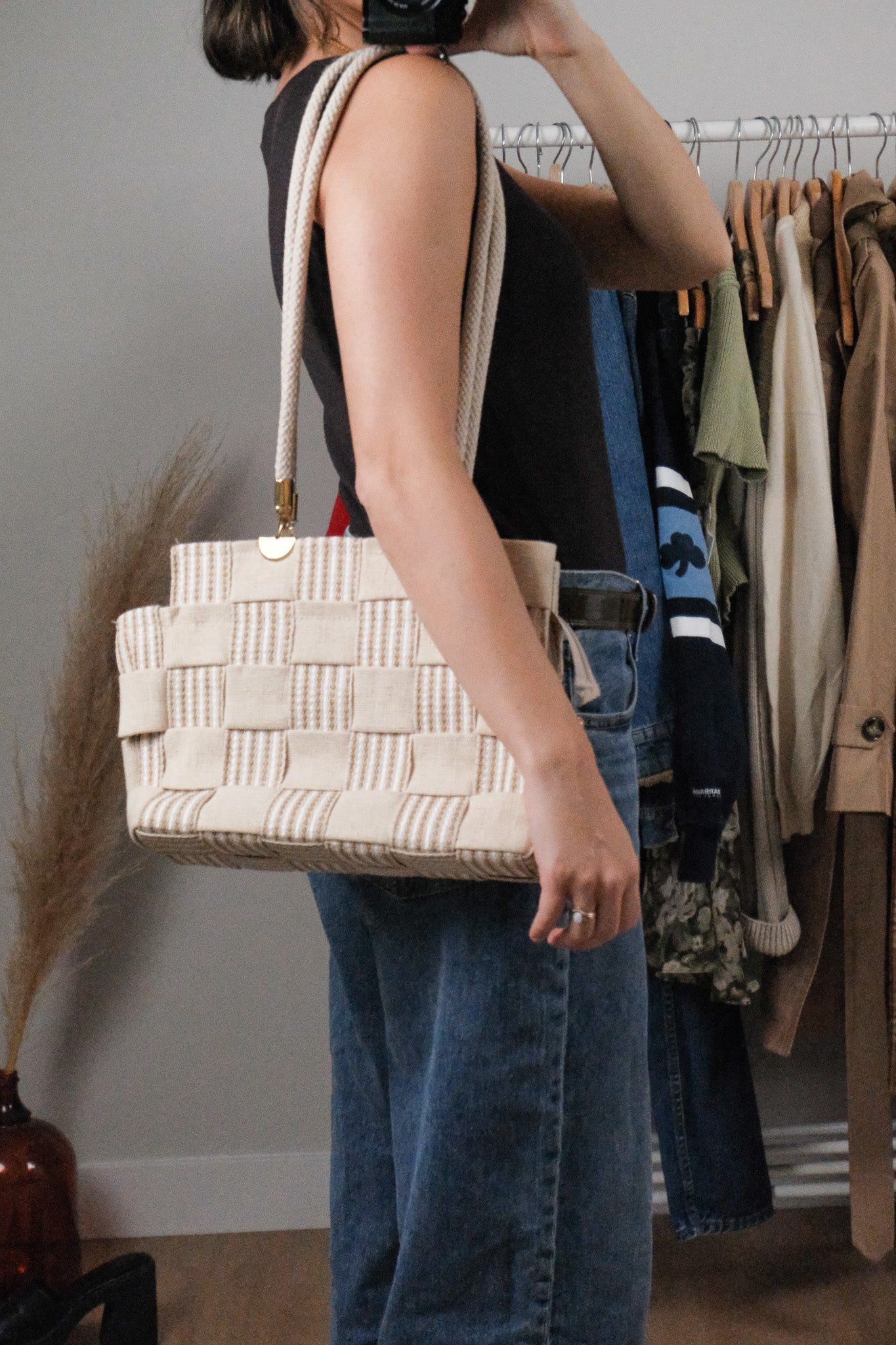 Made in Italy x Vintage x Checkered Purse
