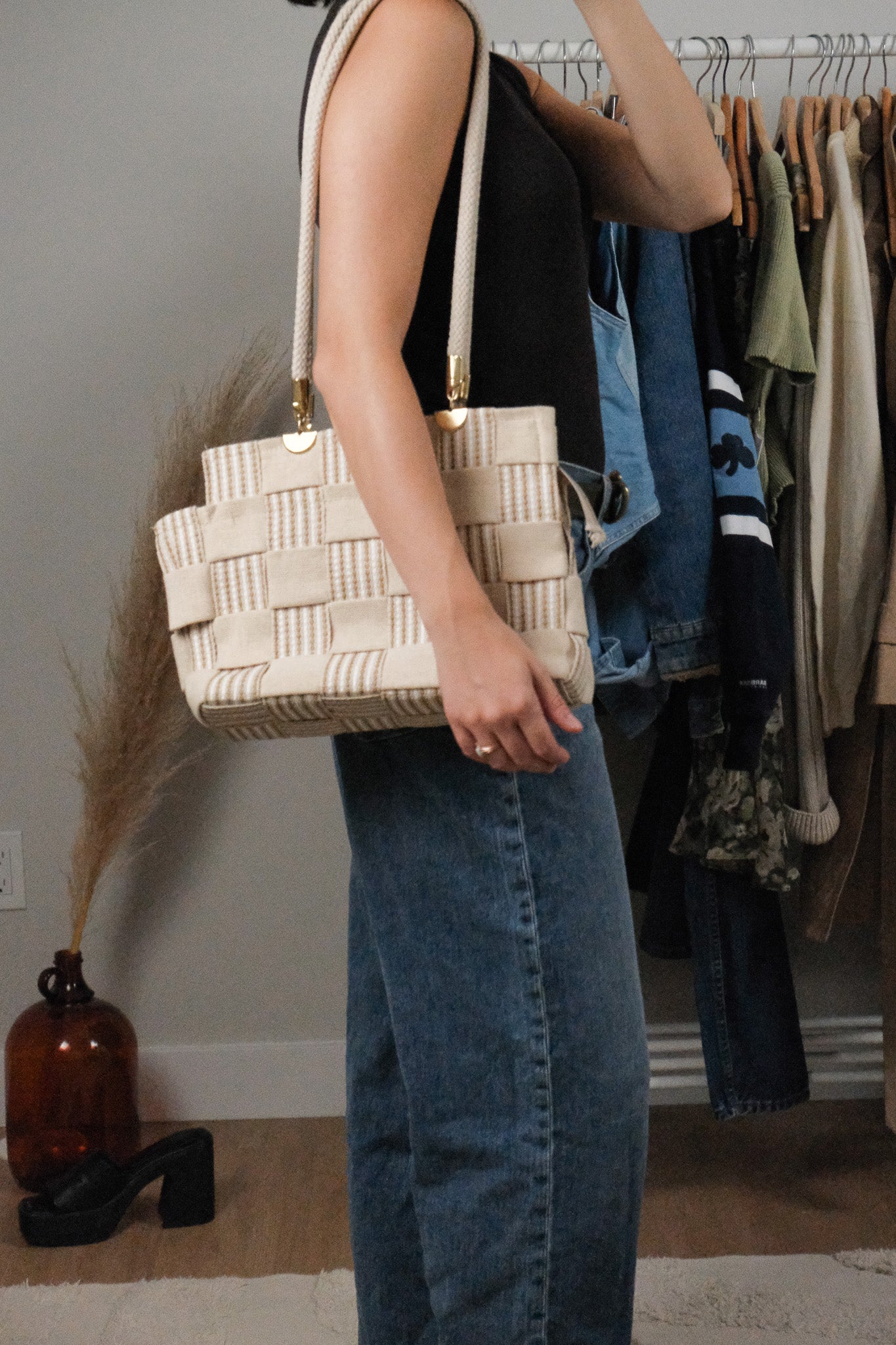 Made in Italy x Vintage x Checkered Purse