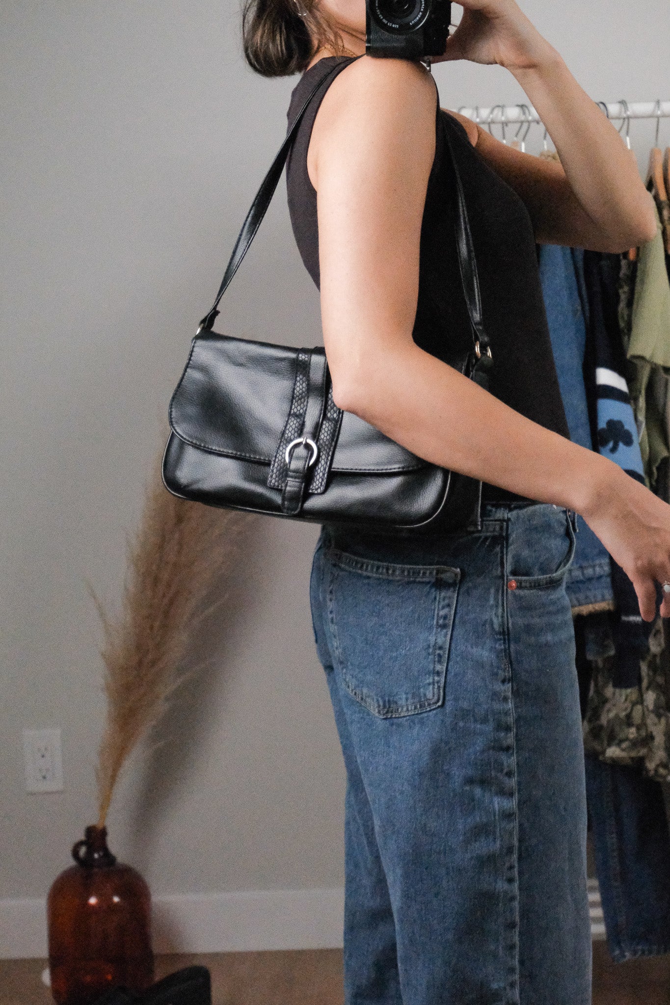 Vintage x Faux Leather Purse