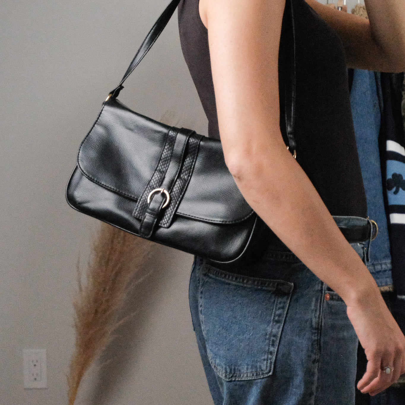 Vintage x Faux Leather Purse