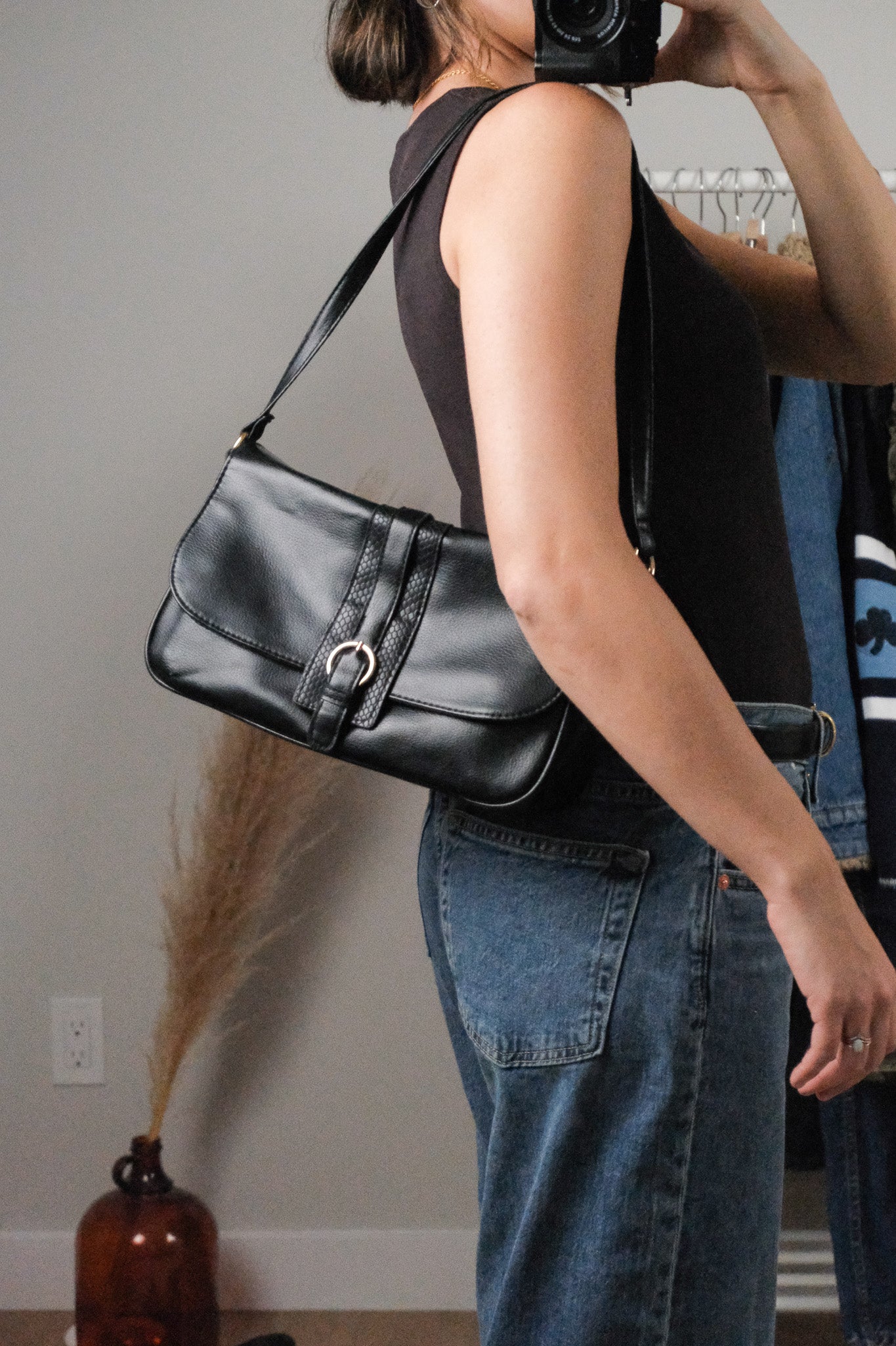Vintage x Faux Leather Purse