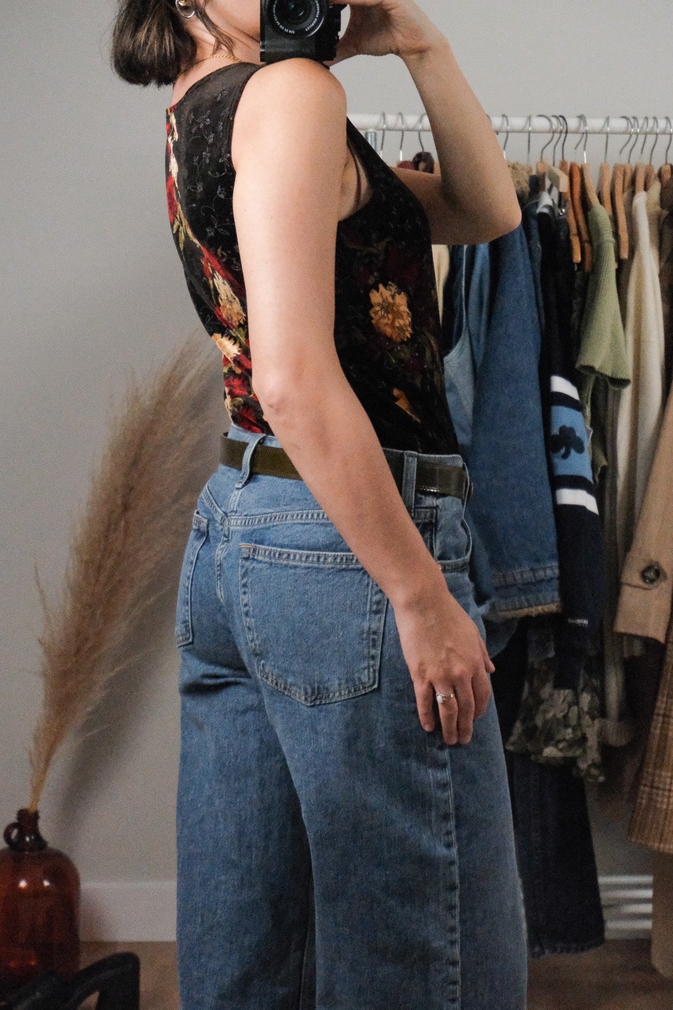 Vintage x Velvet Shimmer Top (M)