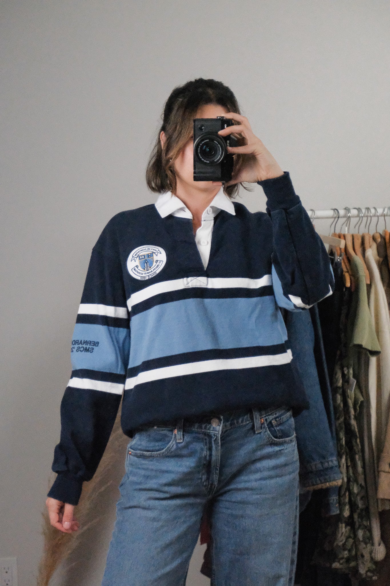 Made in Canada x Cotton Rugby Polo Top (M/L)