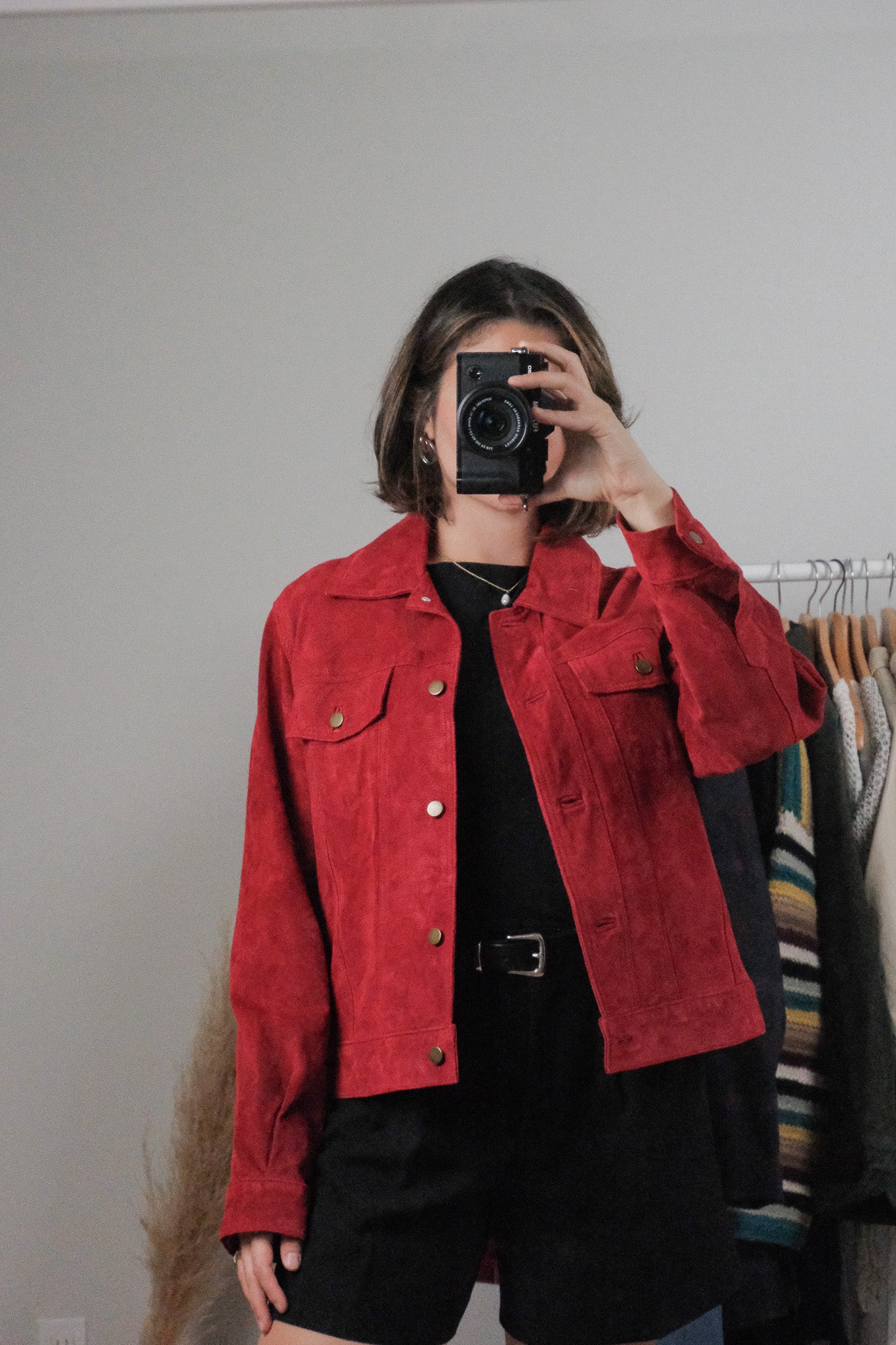 Vintage x Suede Cropped Jacket (M)