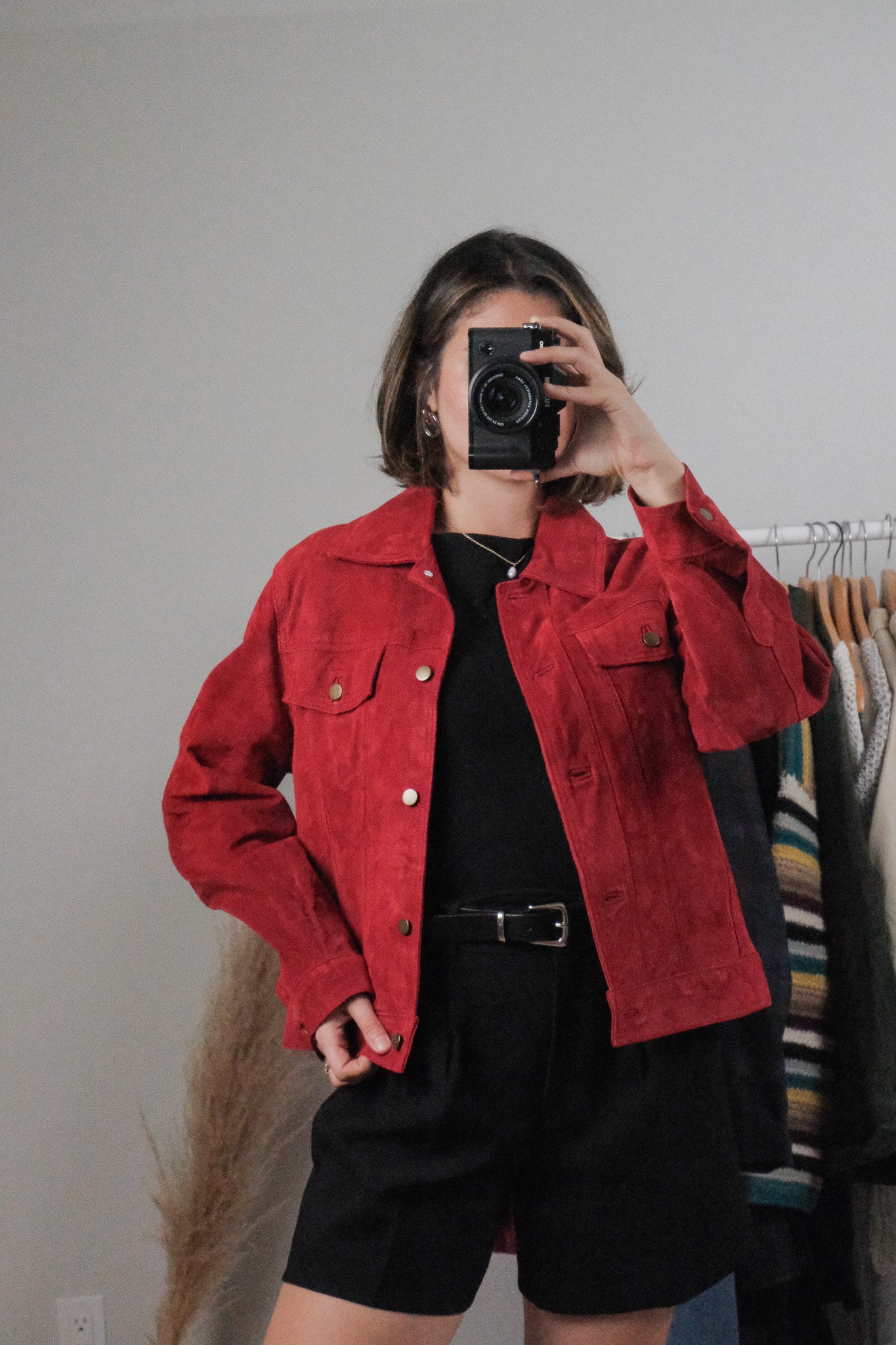 Vintage x Suede Cropped Jacket (M)