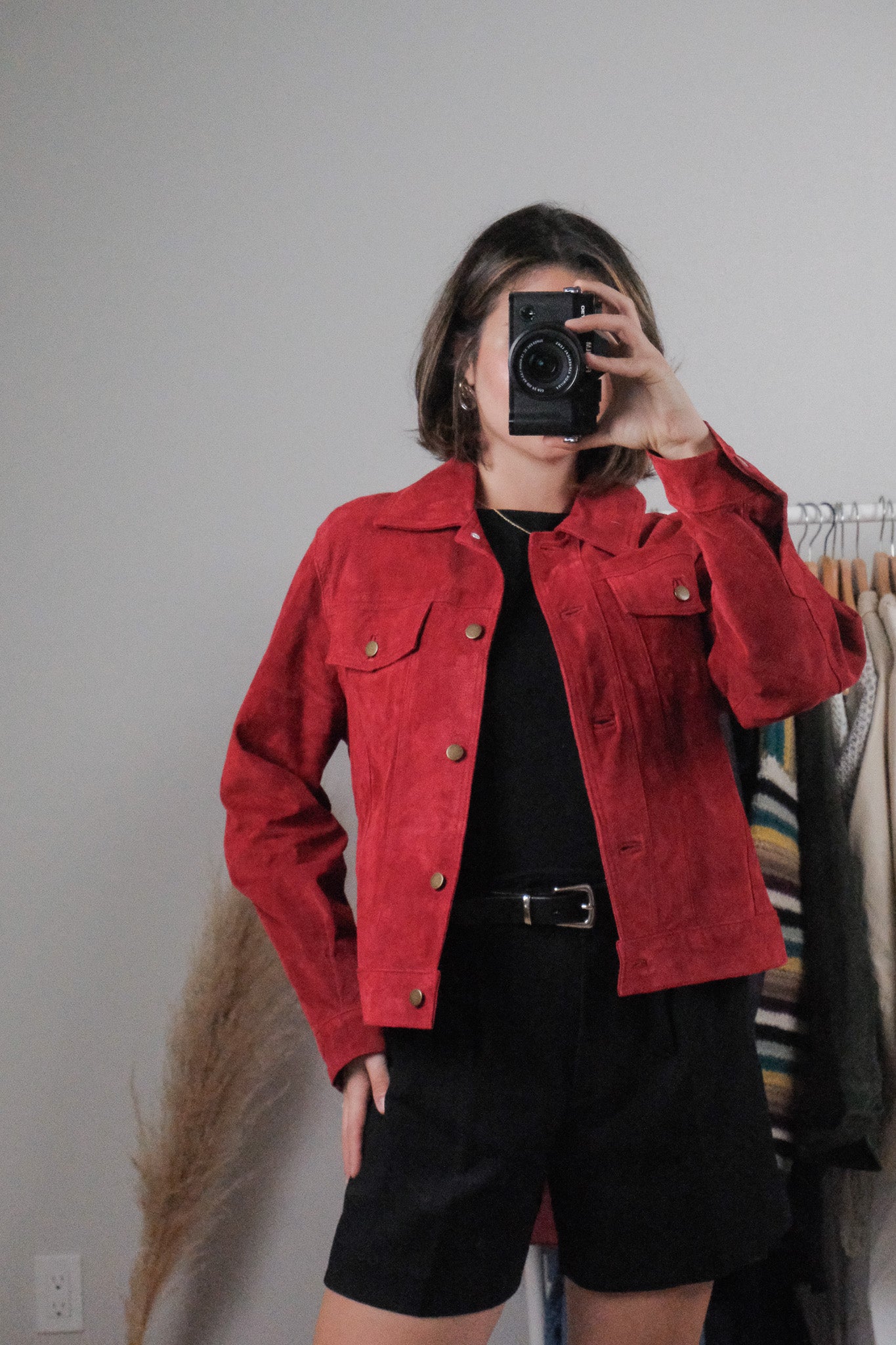 Vintage x Suede Cropped Jacket (M)