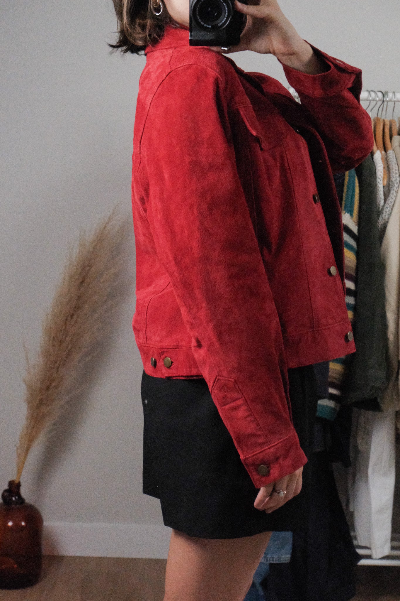 Vintage x Suede Cropped Jacket (M)