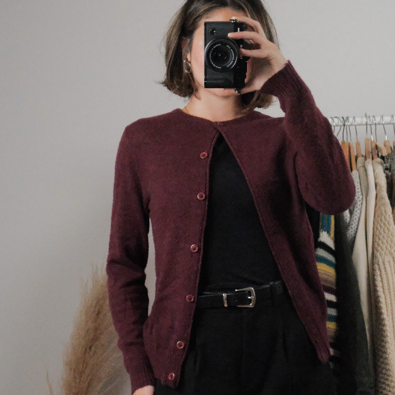 Made in Canada x Vintage x Mohair Blend Cardigan (S/M)