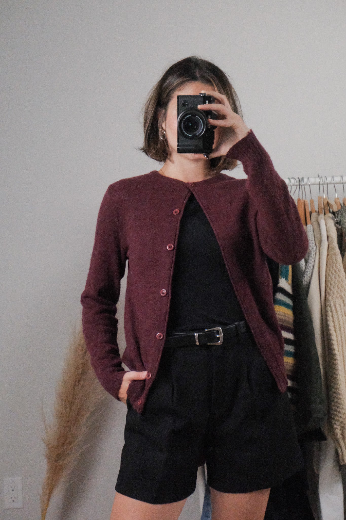 Made in Canada x Vintage x Mohair Blend Cardigan (S/M)