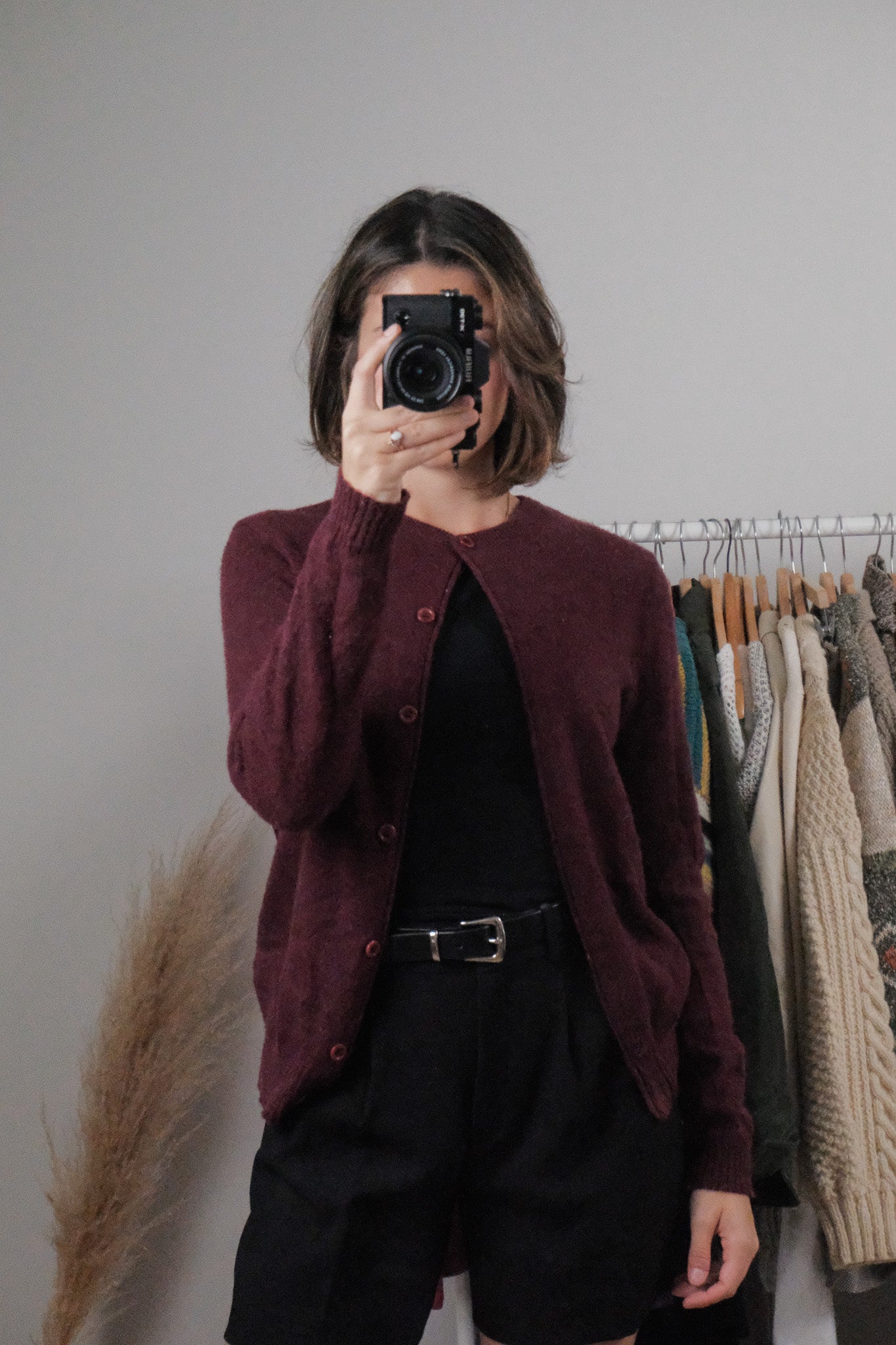 Made in Canada x Vintage x Mohair Blend Cardigan (S/M)