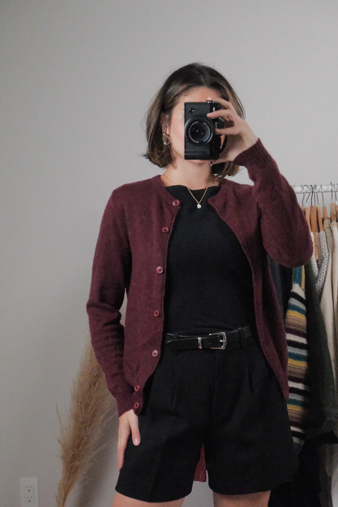 Made in Canada x Vintage x Mohair Blend Cardigan (S/M)