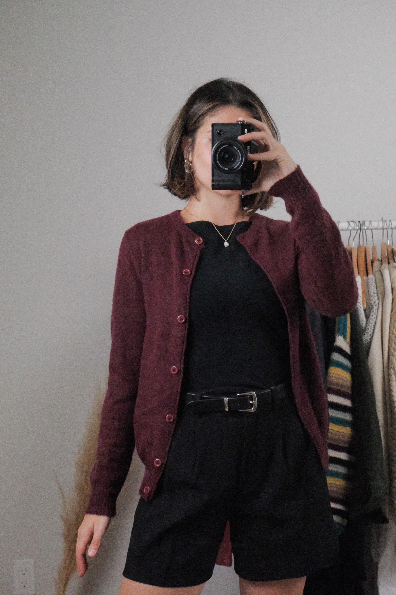 Made in Canada x Vintage x Mohair Blend Cardigan (S/M)
