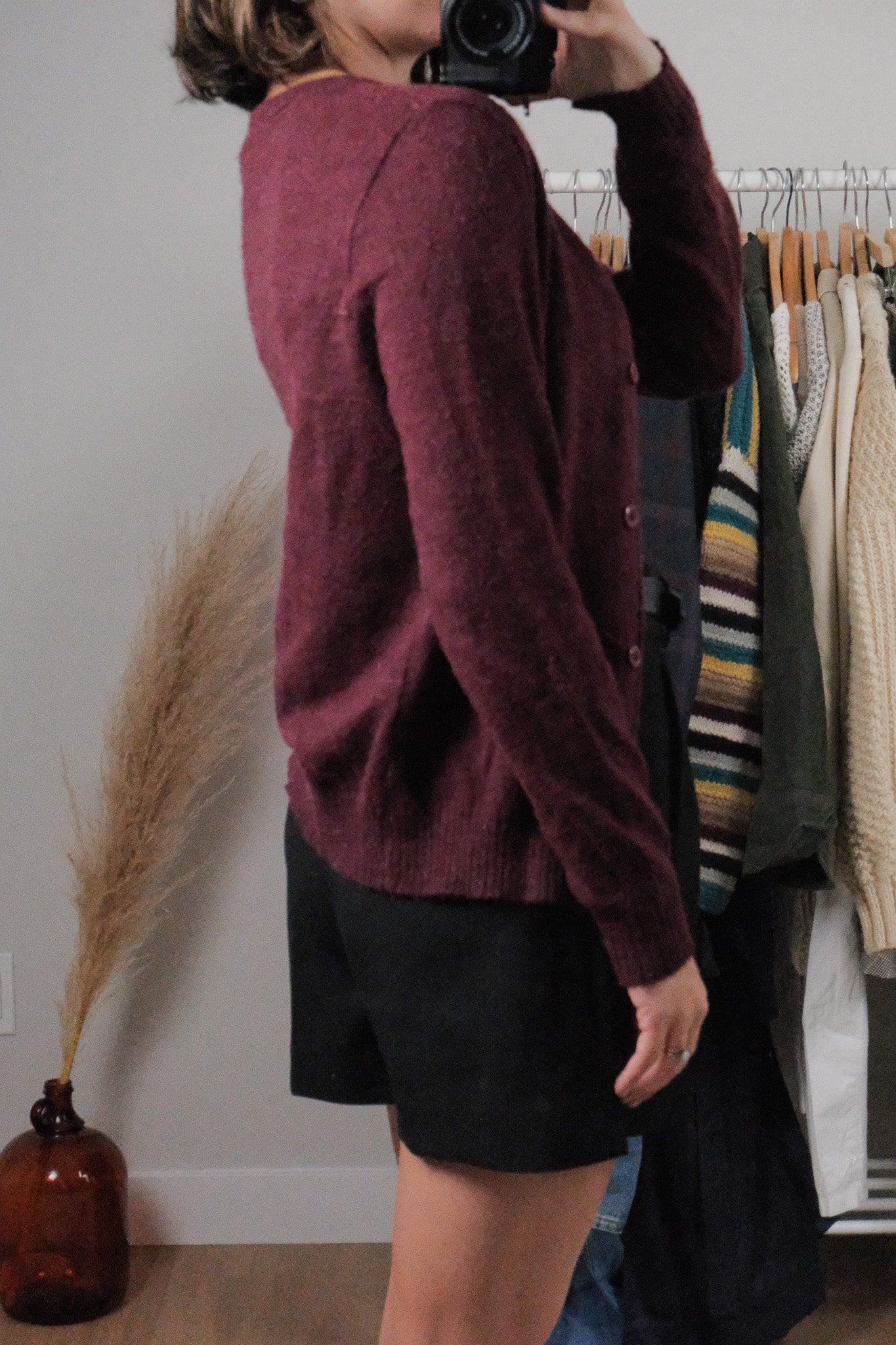 Made in Canada x Vintage x Mohair Blend Cardigan (S/M)