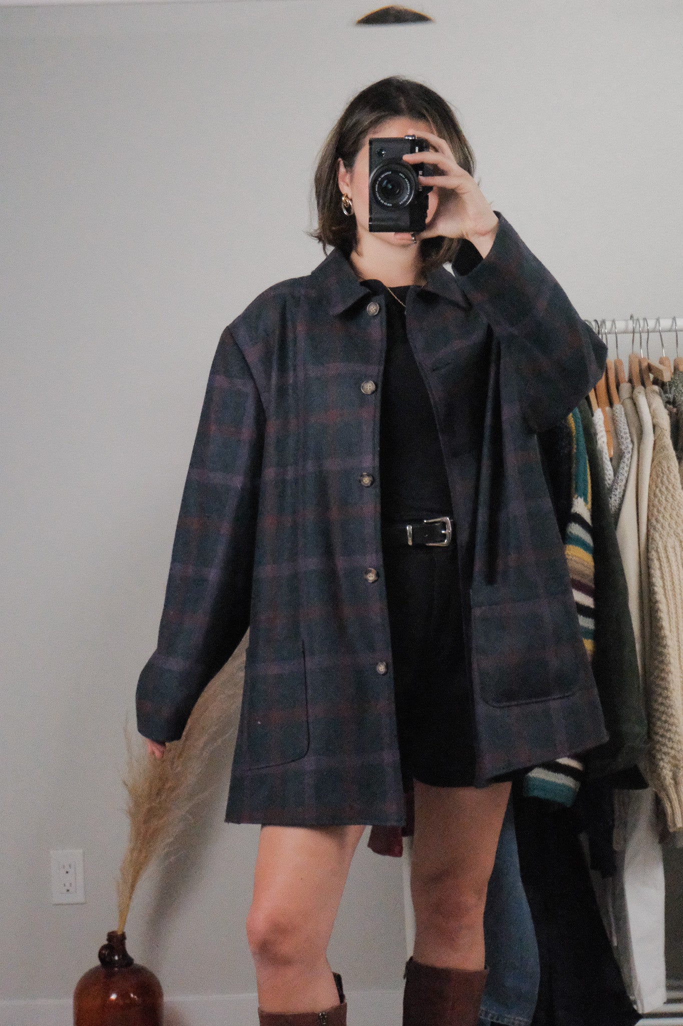 Vintage x Wool Blend Plaid Jacket (14)