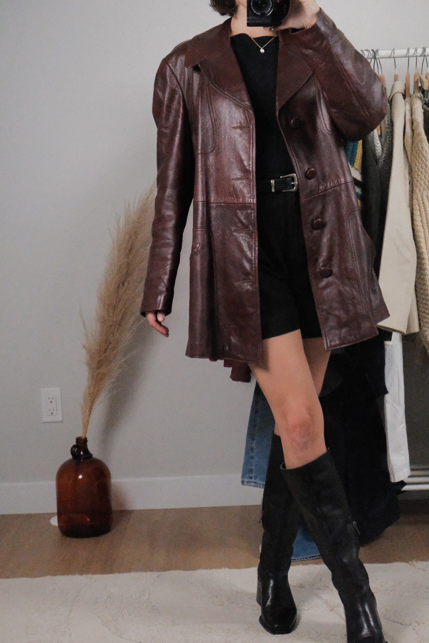 Made in Canada x Vintage x 1970s Leather Jacket (L)