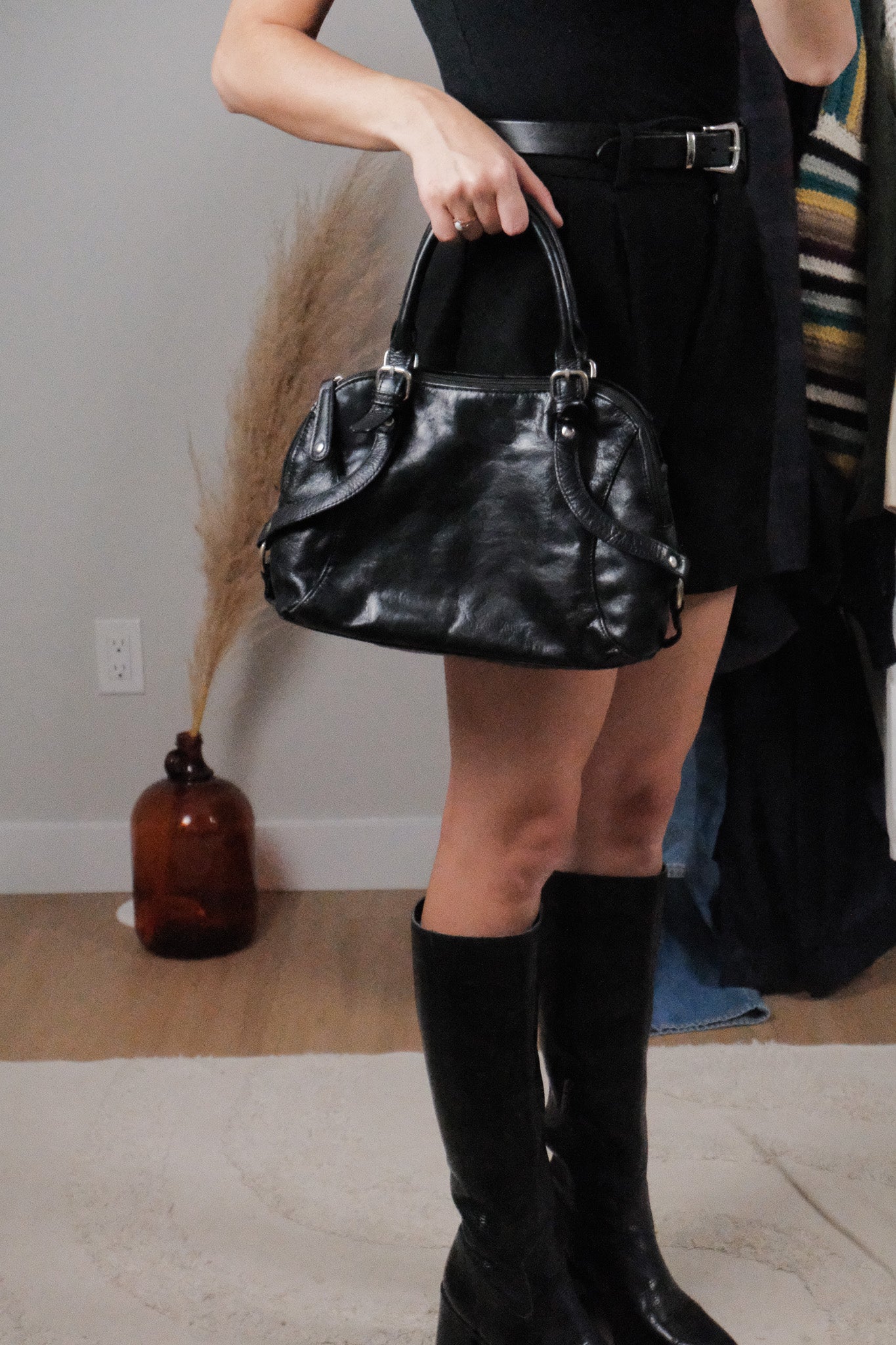 Vintage x Faux Leather Hand Bag