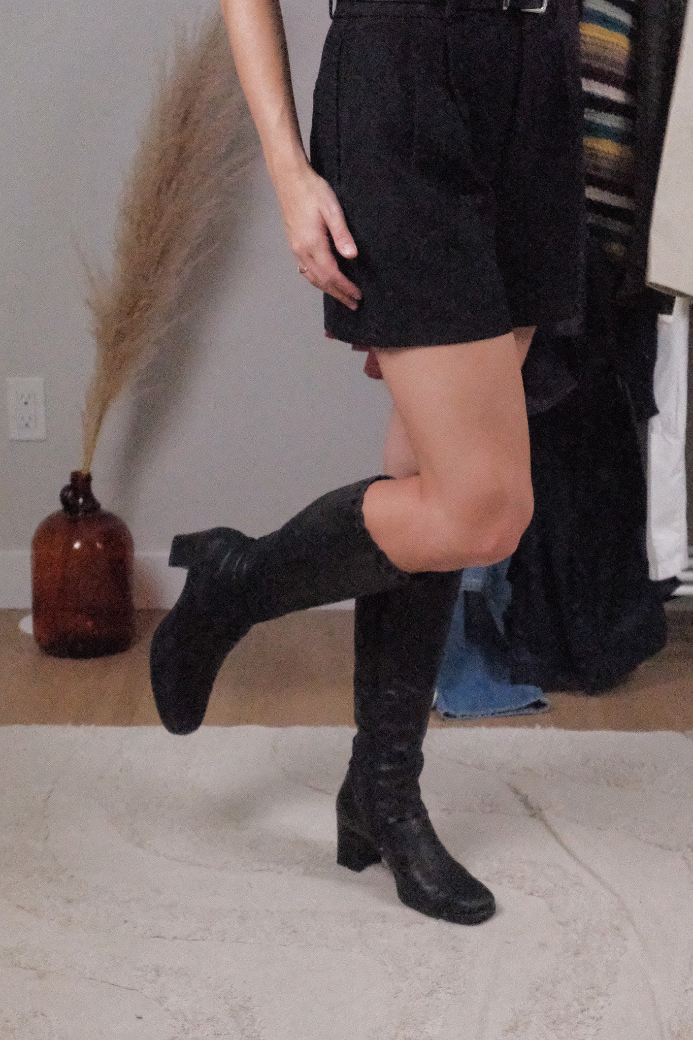 Vintage x Leather Boots (7.5)