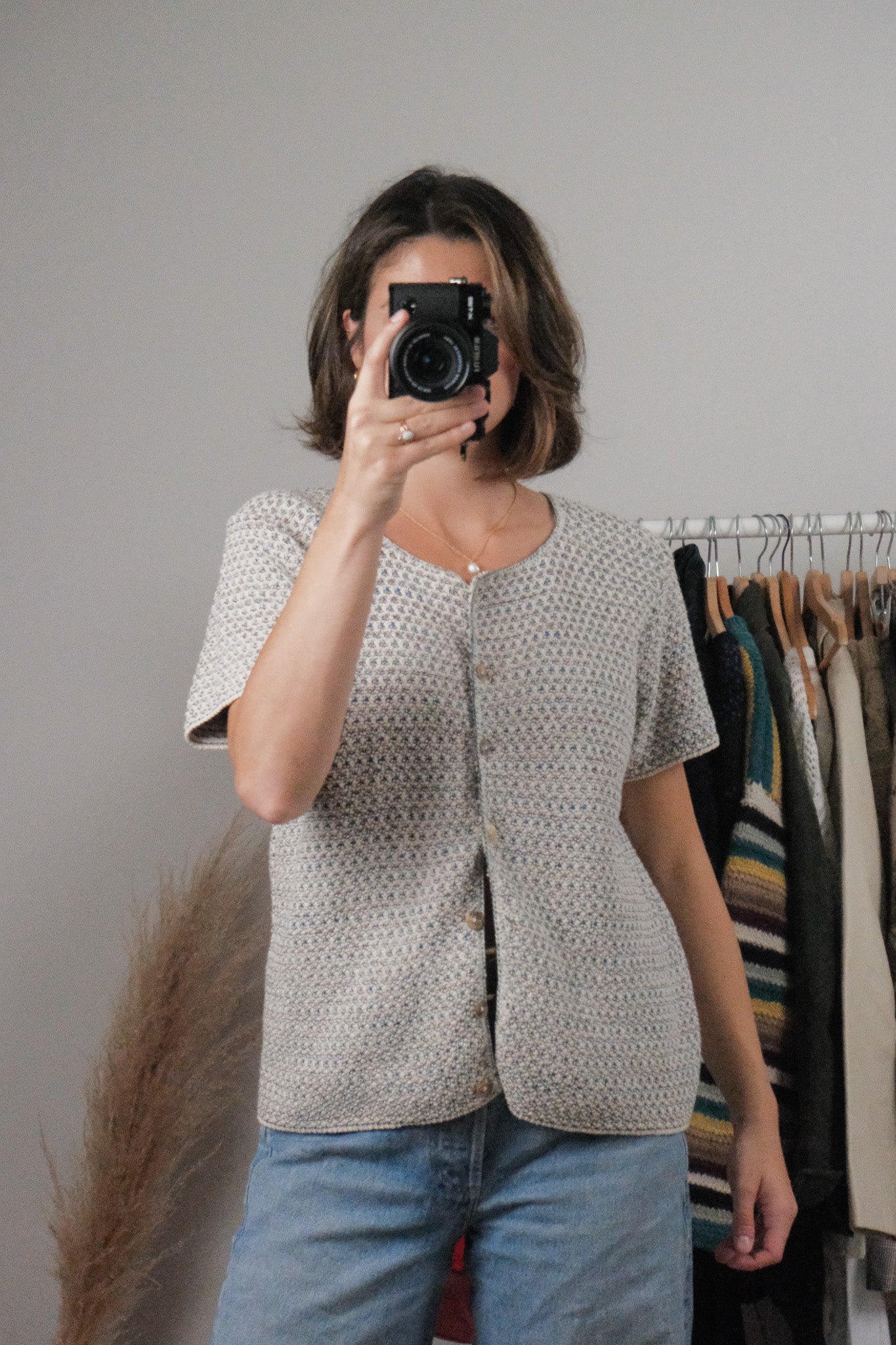 Made in USA x Vintage x Cotton Short Sleeve Knit (M)