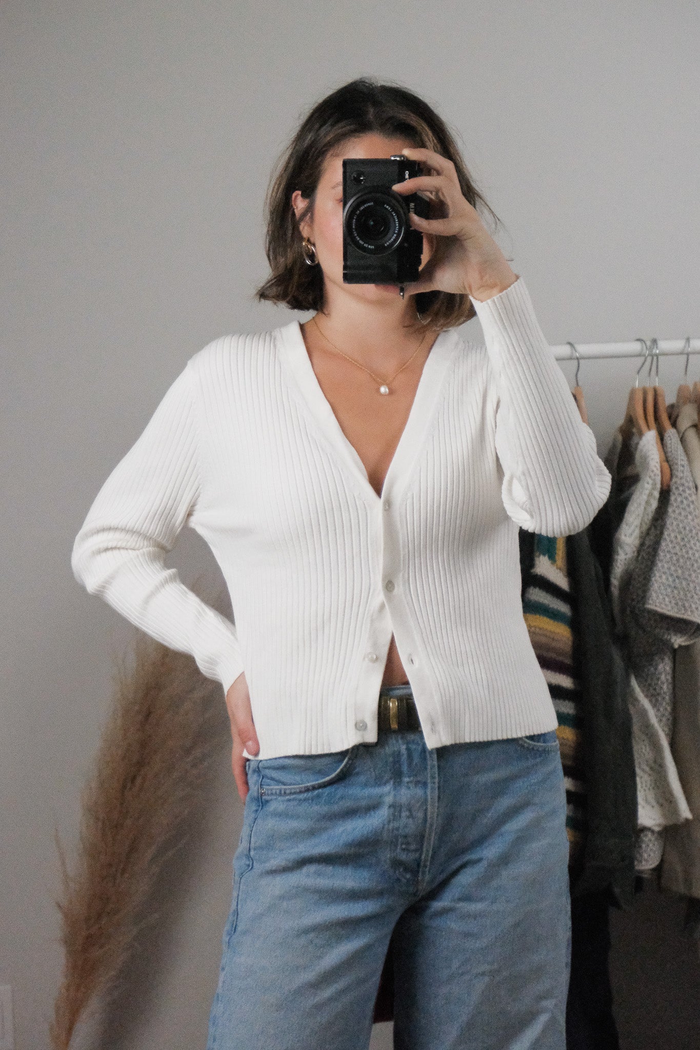 Vintage x Ribbed Cardigan (M/L)