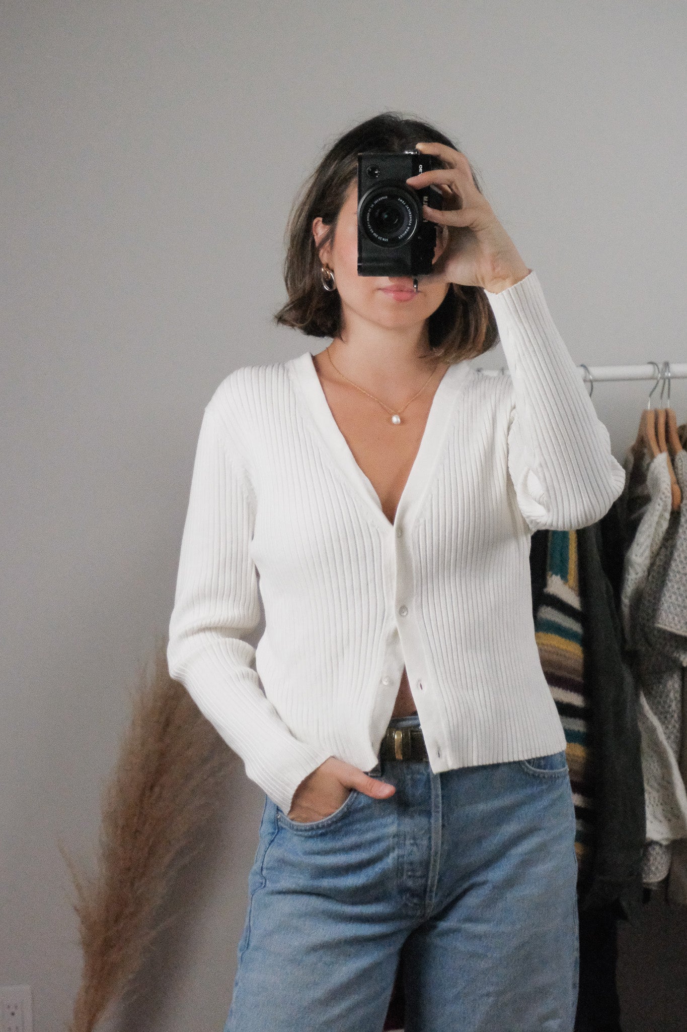 Vintage x Ribbed Cardigan (M/L)